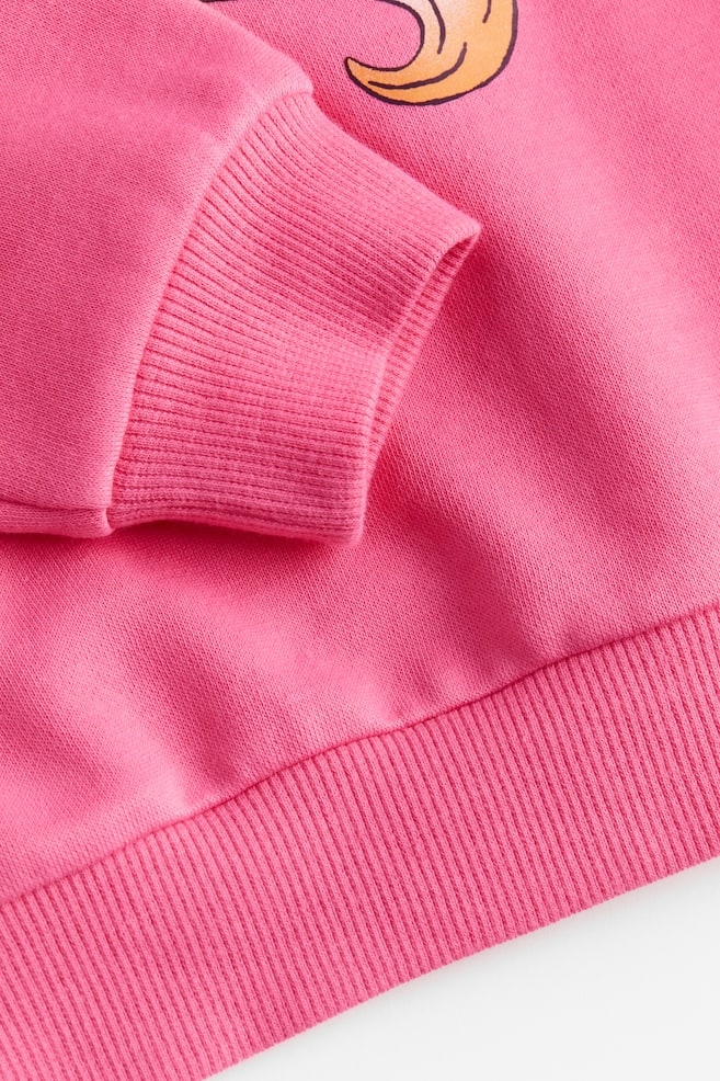 Sweatshirt med tryk - Rosa/Enhjørning/Lysegråmeleret/Enhjørninger/Lys rosa/Hjerter/Beige/Leopardmønstret/dc/dc/dc/dc - 2