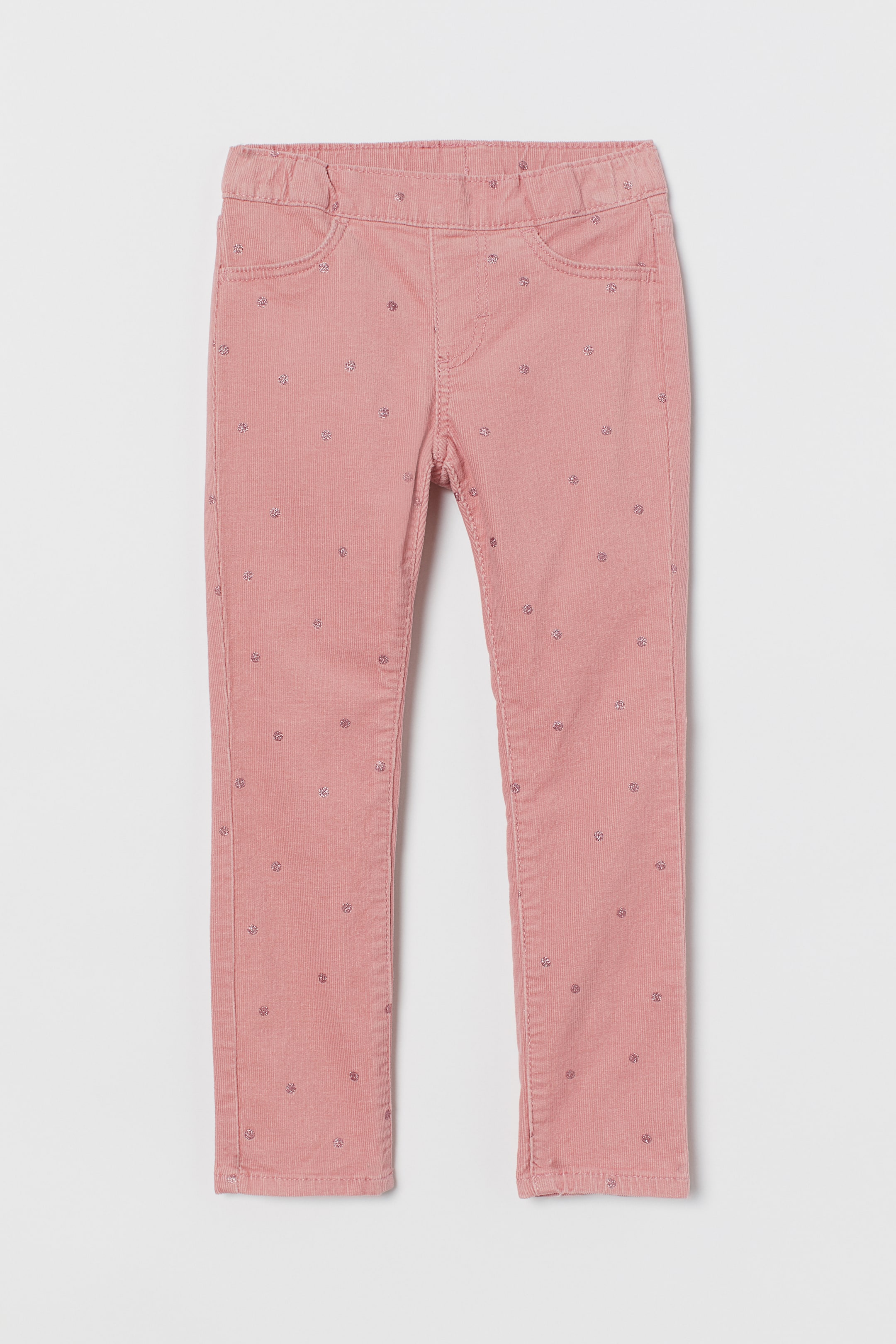 Größeres Bild ansehen: Cord-Treggings - Rosa/Glitzernde Punkte - Kids | H&M DE 1