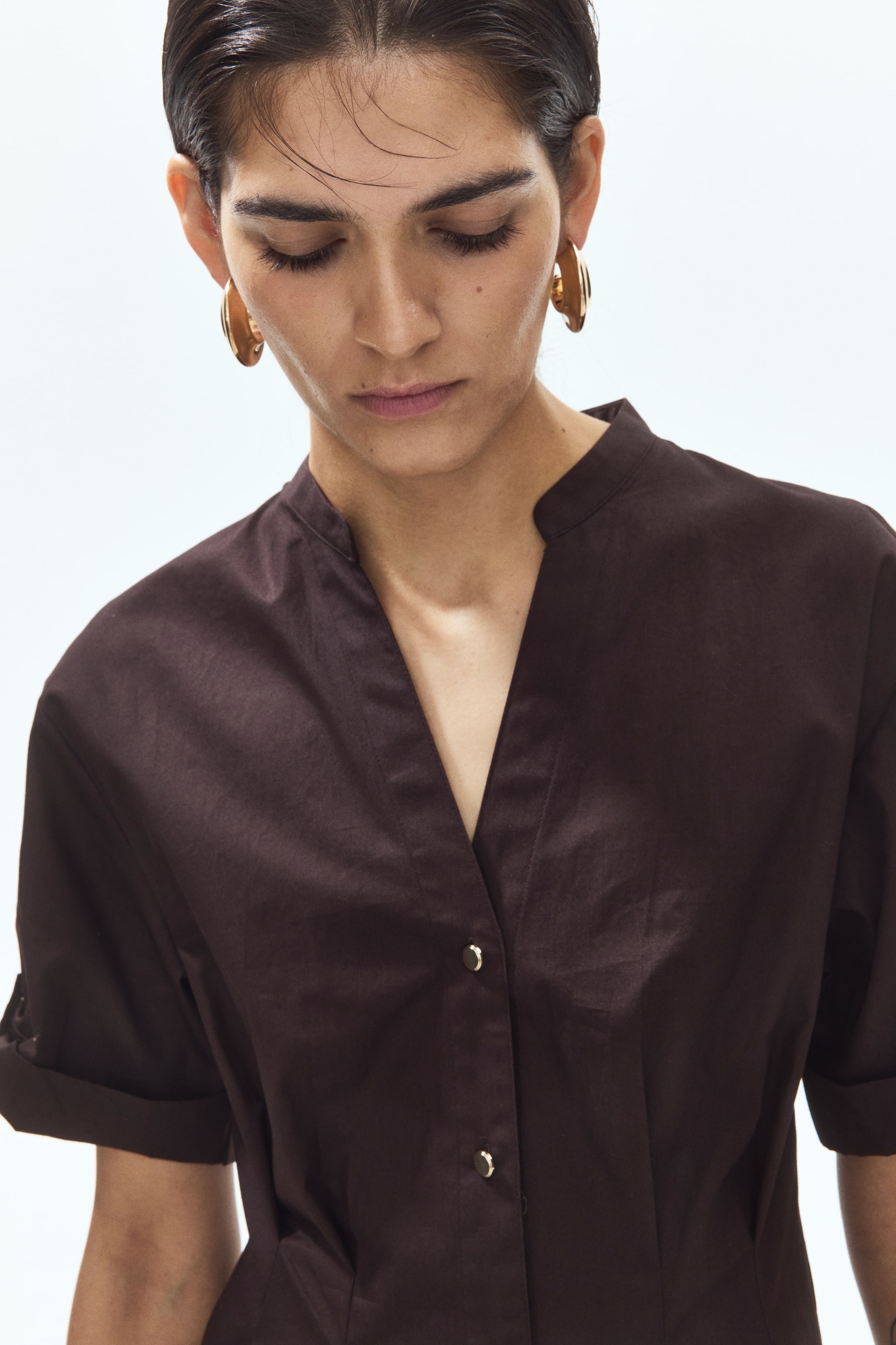 Shirt Dress with Tapered Waist
