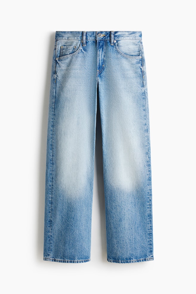 Relaxed Bootcut Jeans - Licht denimblauw/Denimblauw/Washed zwart - 1