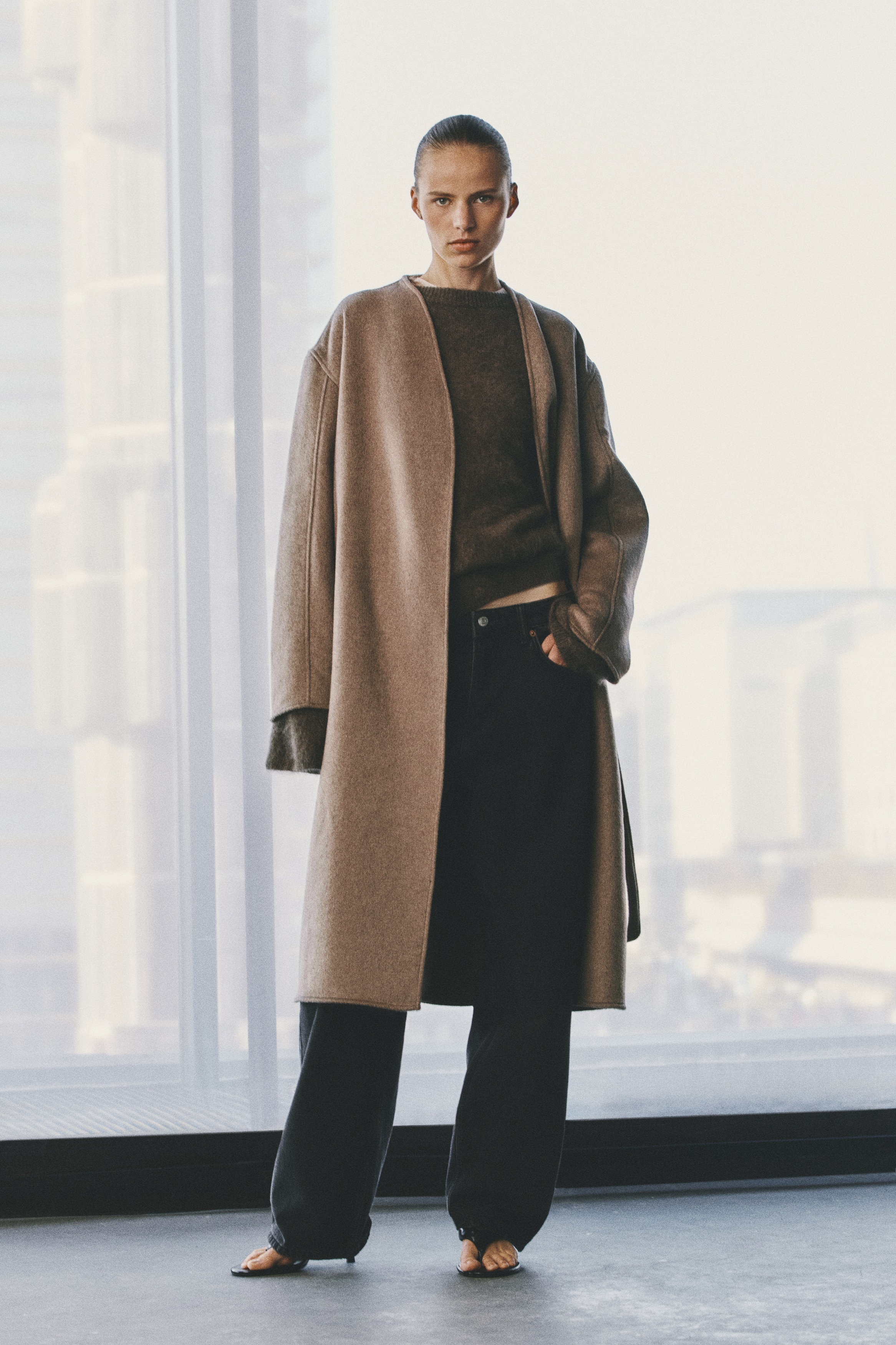 Wool-Blend Coat - thumbnail 3