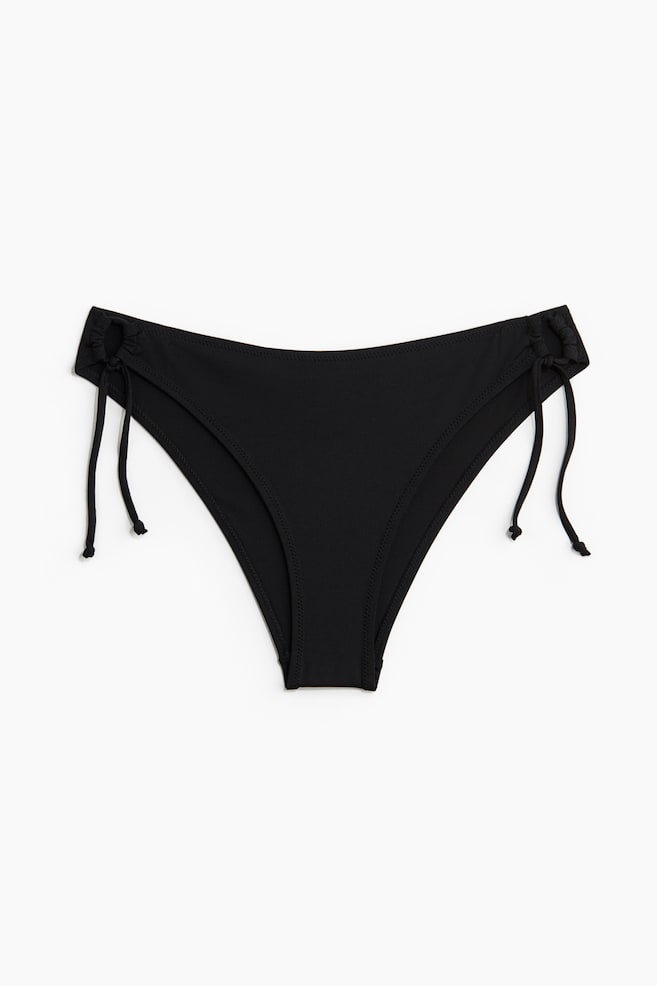 Braga de bikini cheeky con lazada - Negro/Amarillo claro/Blanco/Rayas azules/Negro/Estampado de cebra/Blanco/Rayas rojas/Rosa claro/Rayas - 1