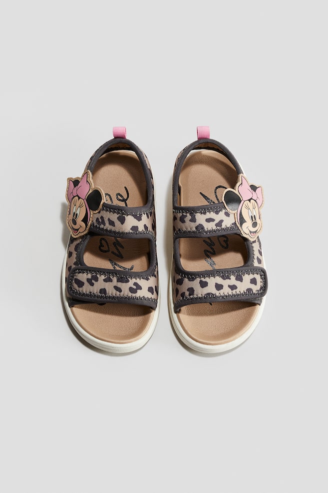 Printed scuba sandals - Beige/Minnie - 1