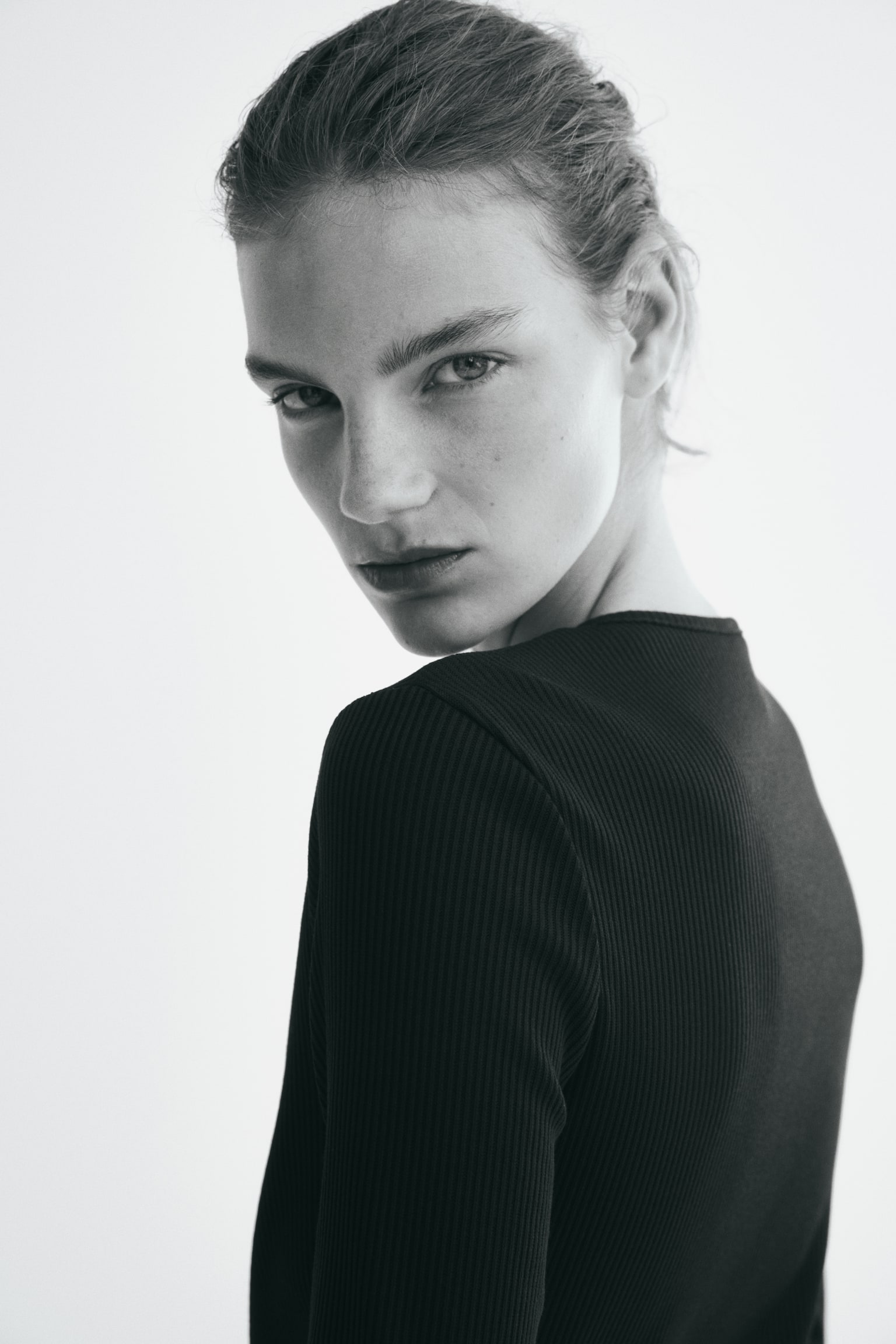 Женский кардиган H&M Rib-Knit, цвет: Тёмно-синий — фото 5