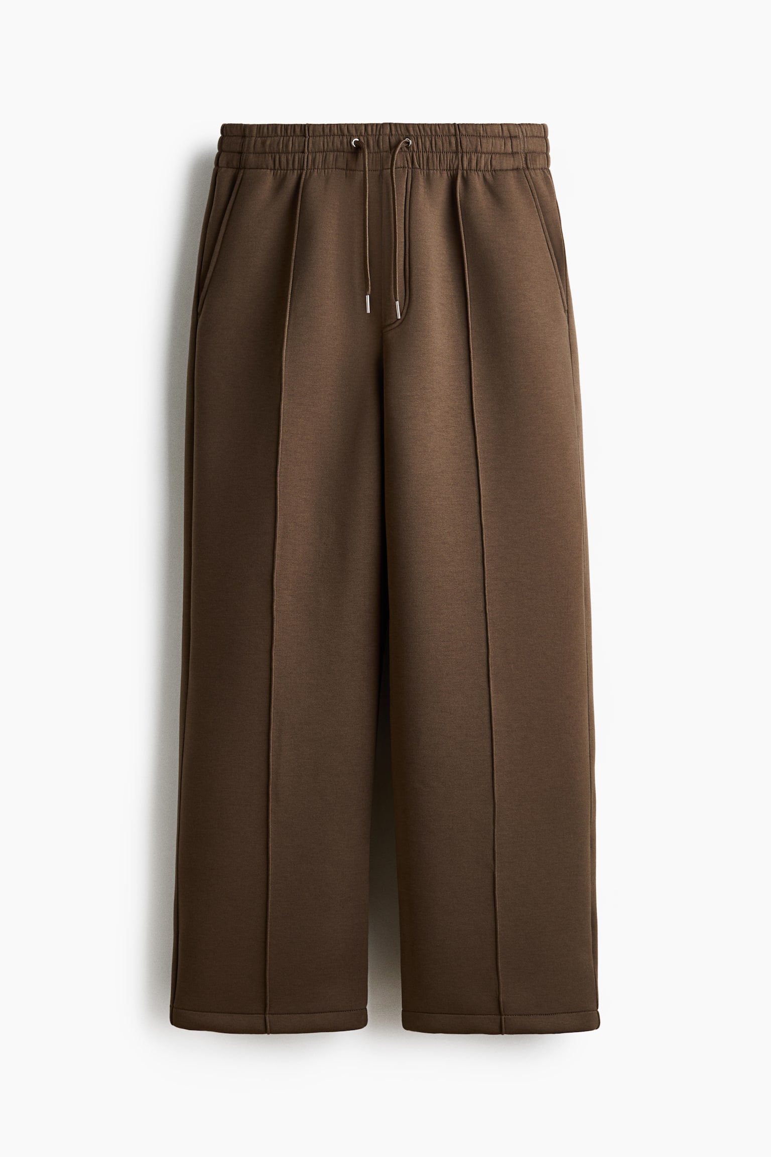 Dressade joggers Relaxed Fit - Mörk mullvad/Ljusgråmelerad - 1