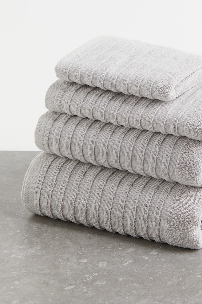 2-pack cotton bath sheets - Light grey/Greige/Dark grey - 2