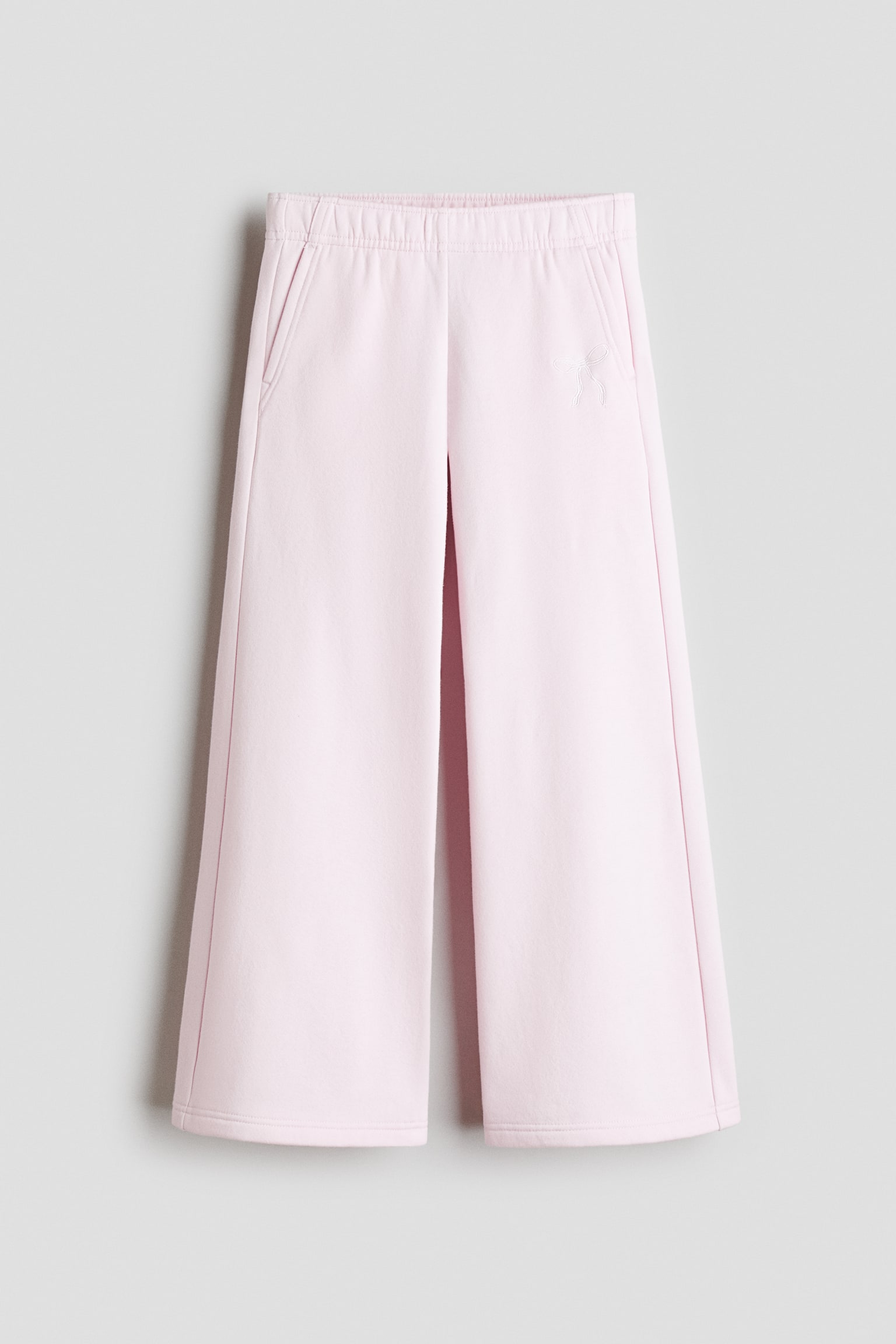Straight-leg brushed-inside joggers - Pale pink/Light blue/Bow/Light grey marl/Dog