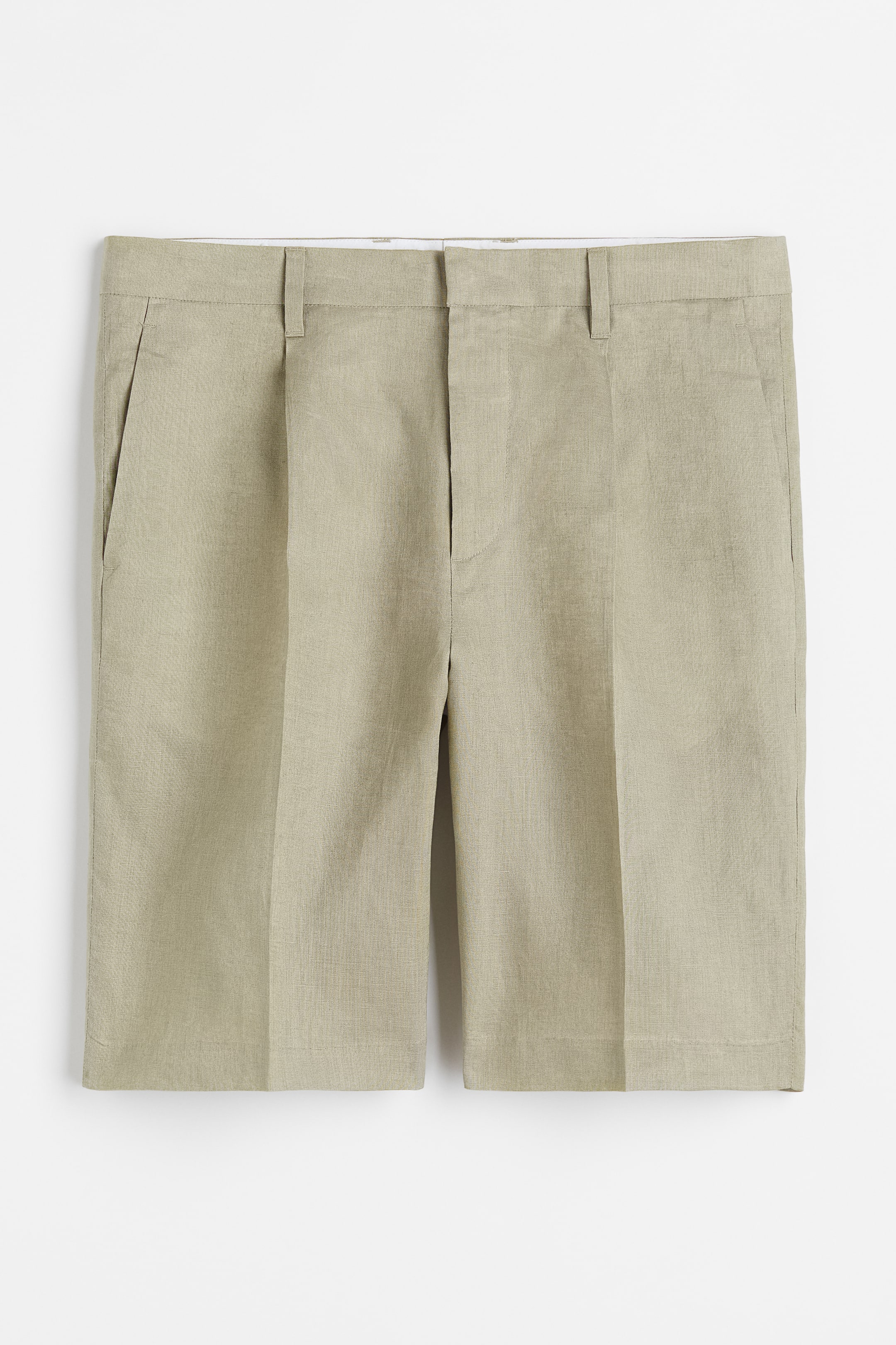 View larger image: Relaxed Fit Linen shorts - Pistachio green - Men | H&M IN 1