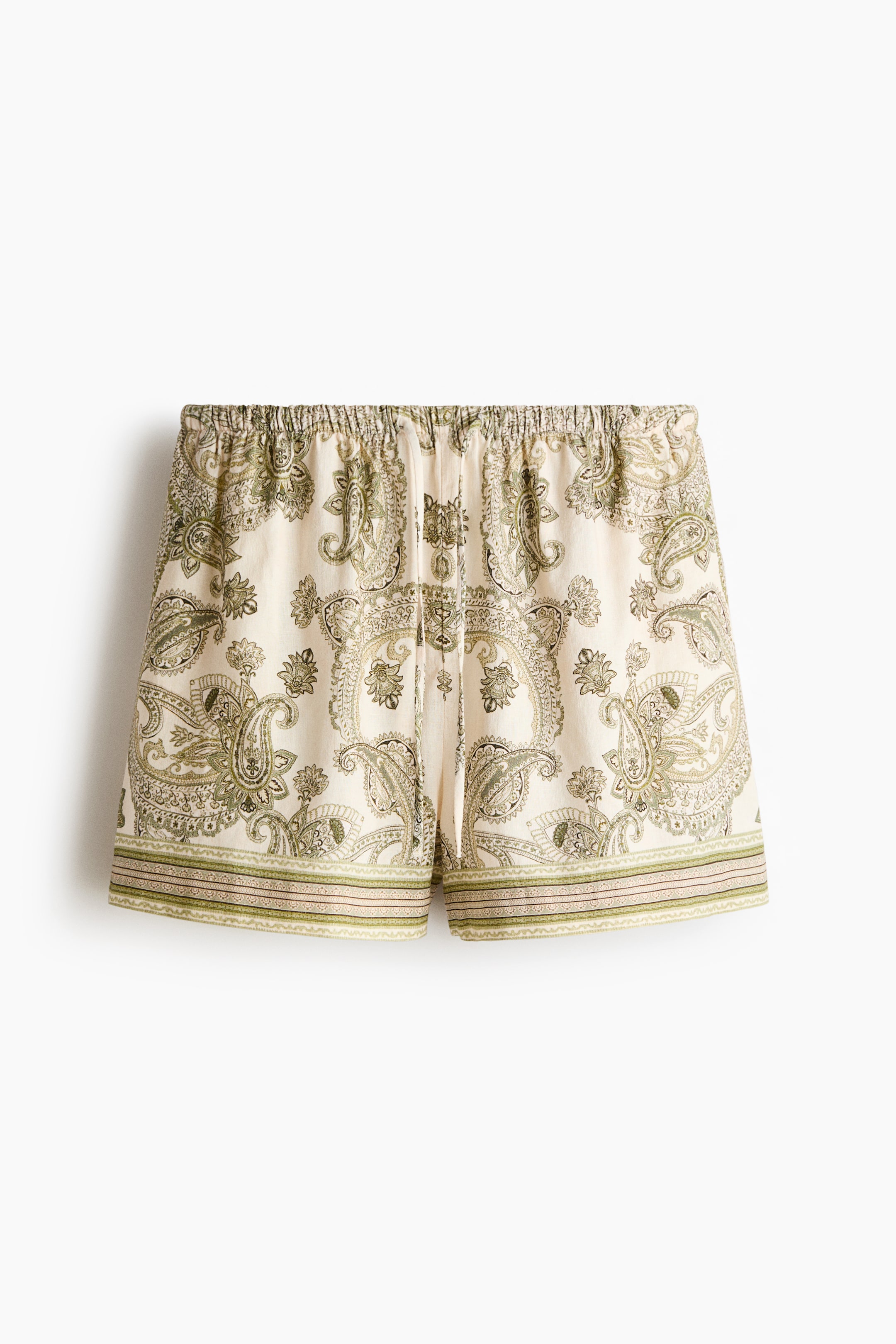Linen-Blend Shorts