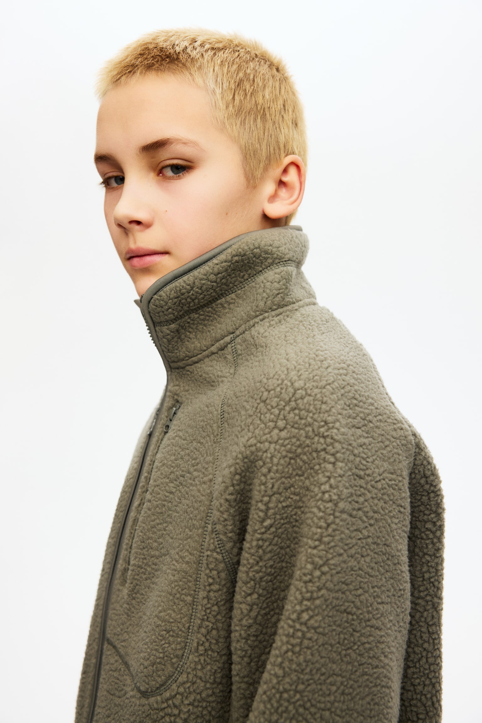 Teddy jack - Kakigroen/Lichtbeige/Zwart - 3