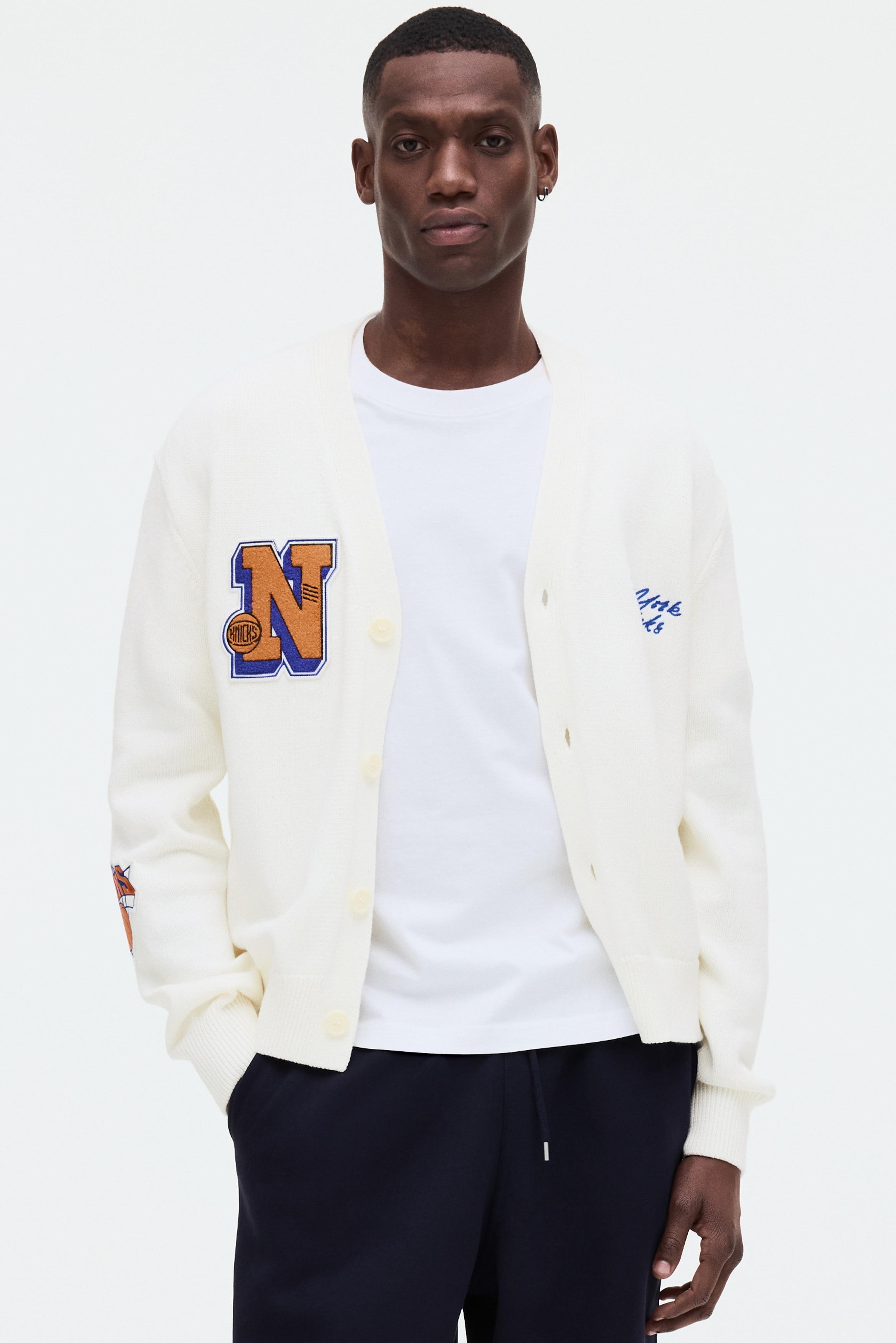 Regular-Fit Embroidered-Motif Cardigan from H&M - $49.99