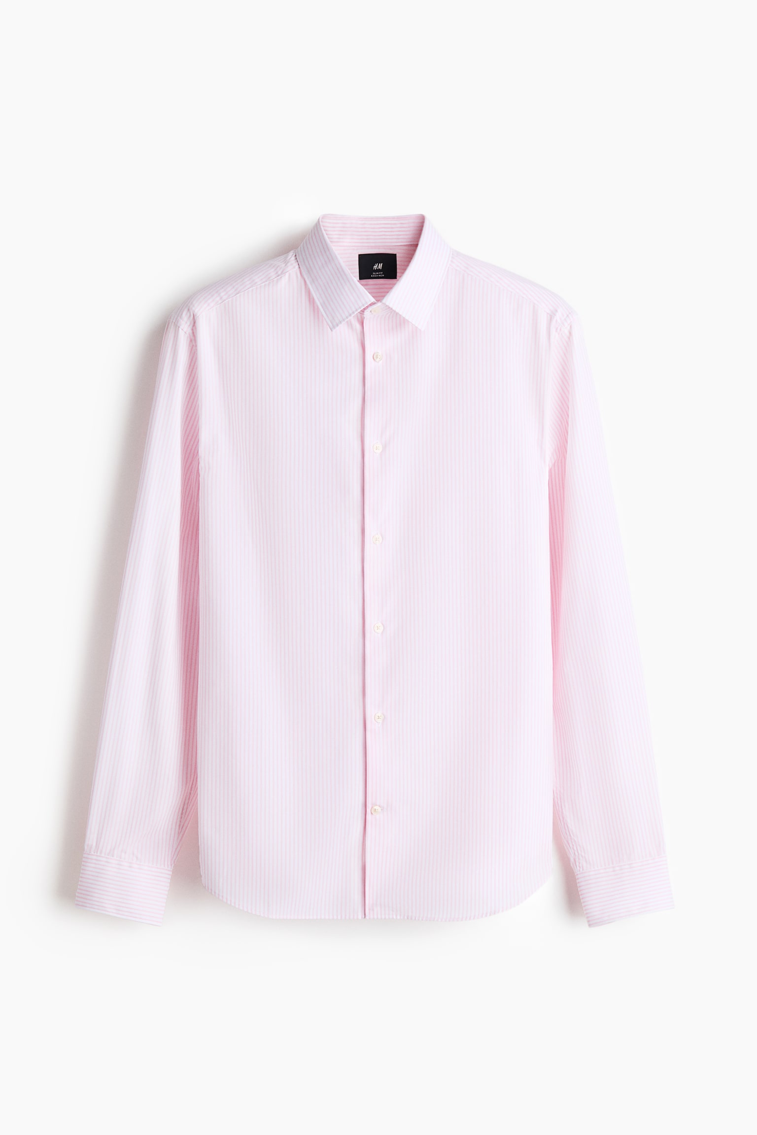 Slim Fit Easy-iron shirt - Light pink/Striped/Black/White/Light blue/Striped/Light blue/Light blue/Striped/Navy blue - 2