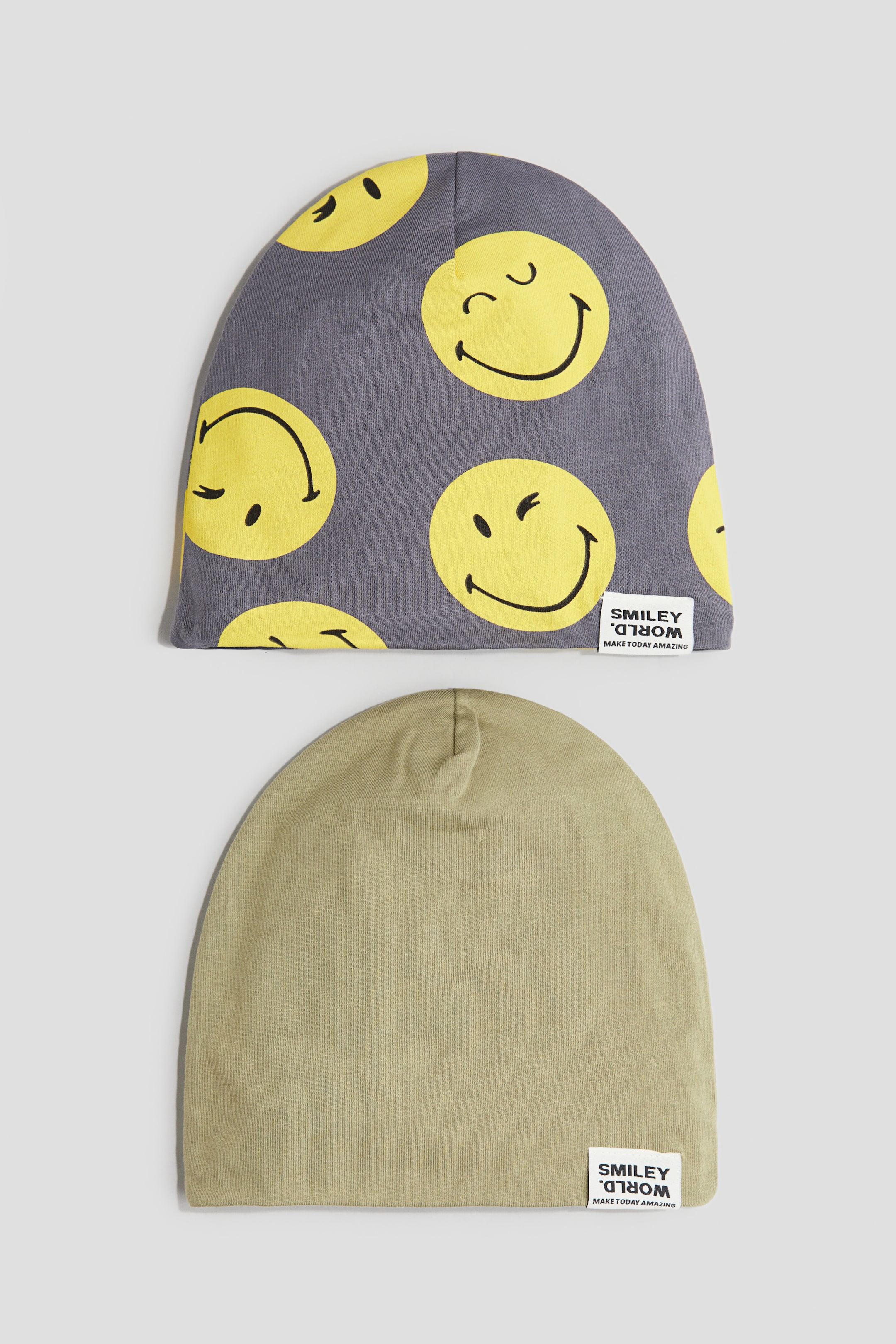 2-pack Printed Jersey Beanies