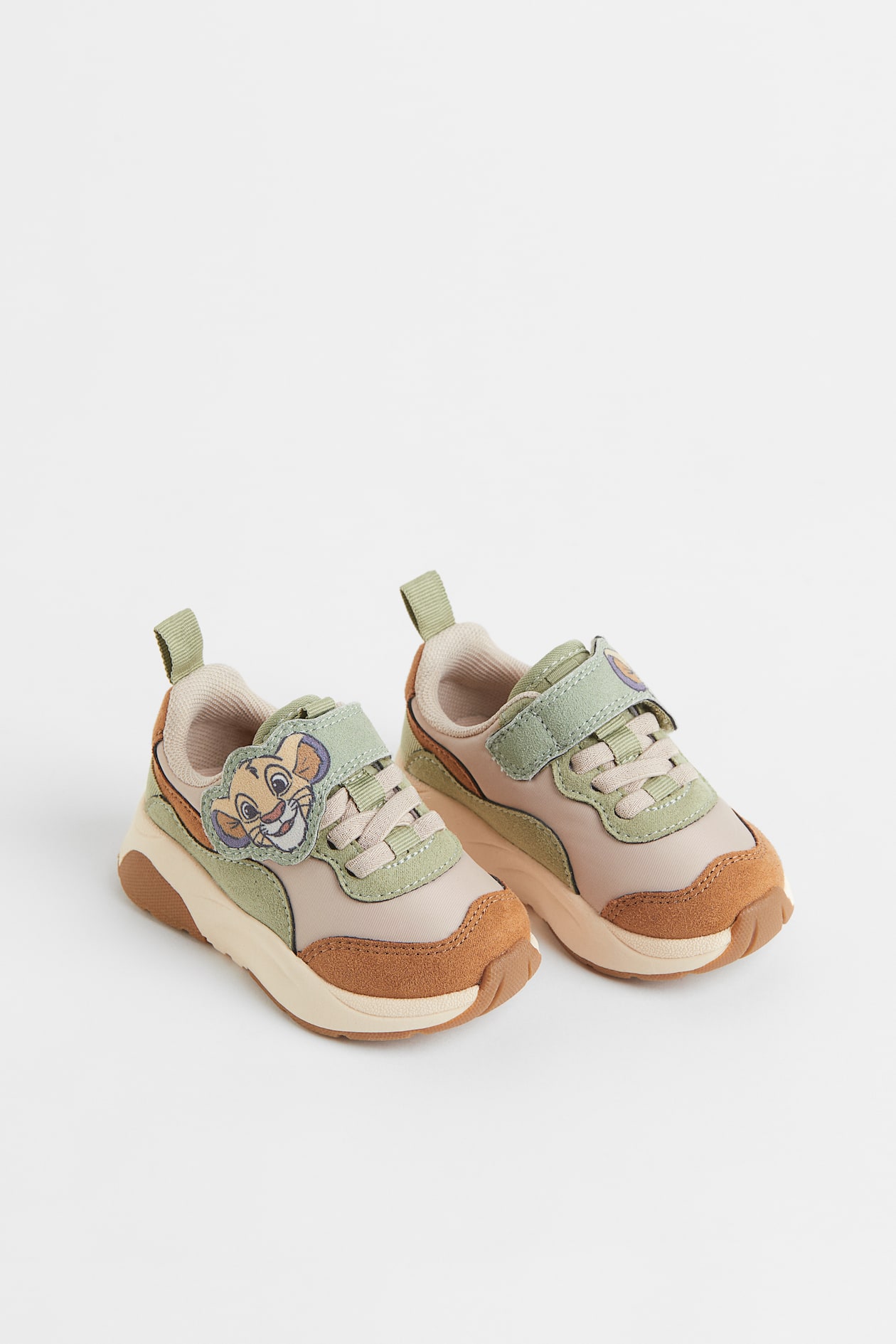 Appliquéd Sneakers - No heel - Beige/The Lion King - Kids | H&M US