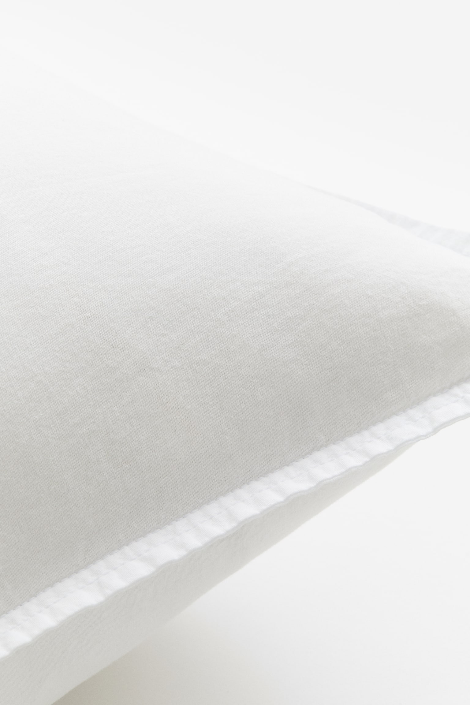 Washed cotton pillowcase - White/Light beige/Rust/Light dusty green - 2