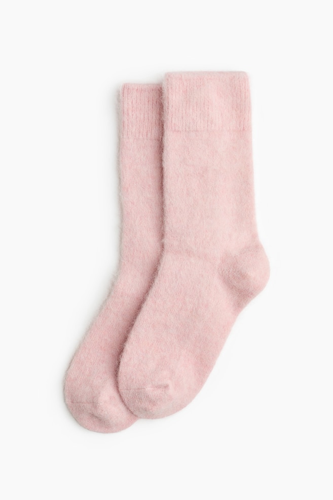 Fluffy socks - Light pink - 1