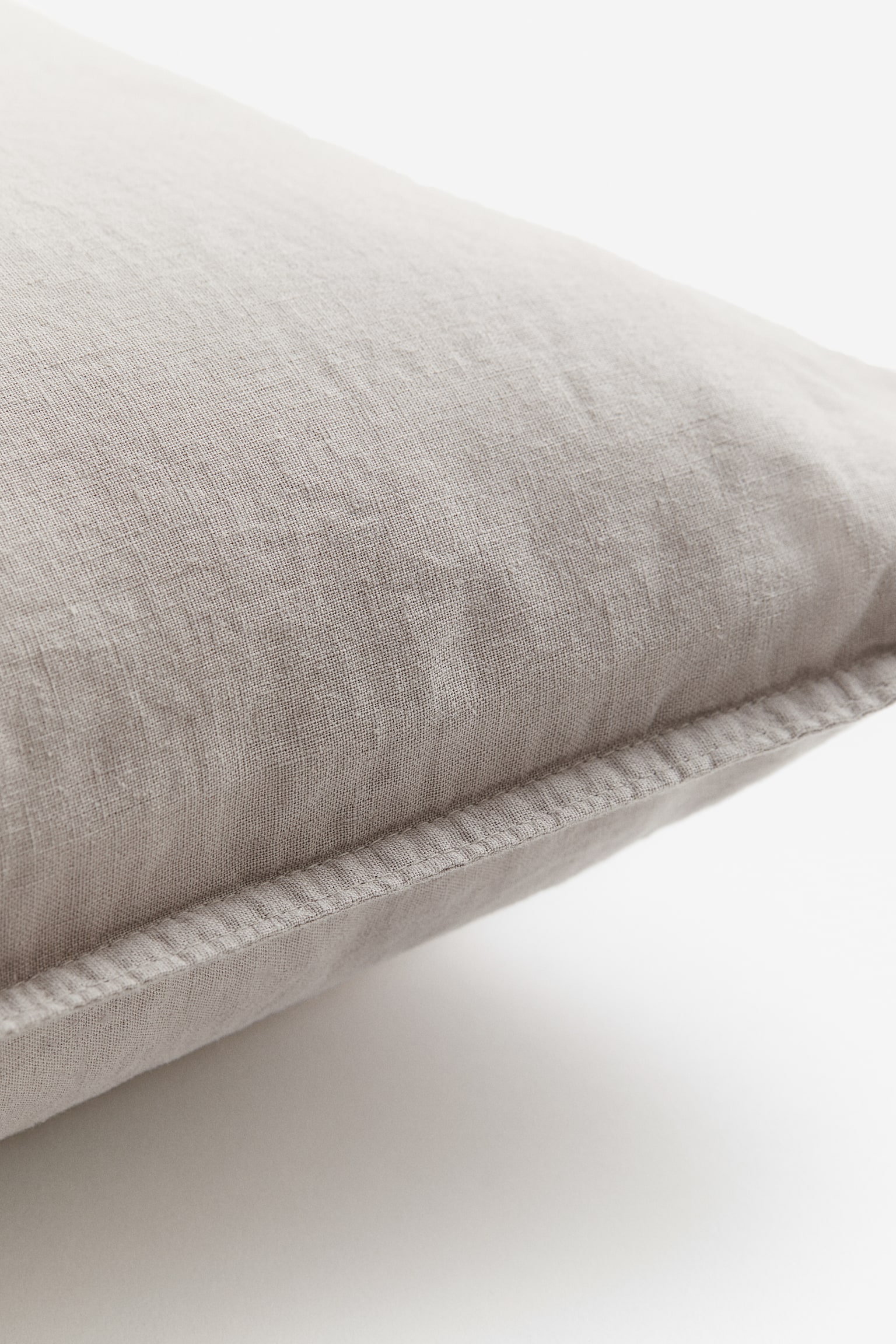 Washed linen-blend pillowcase - Mole/Dark yellow/Dusty blue/Powder pink/Light green/Beige/Grey/White - 2