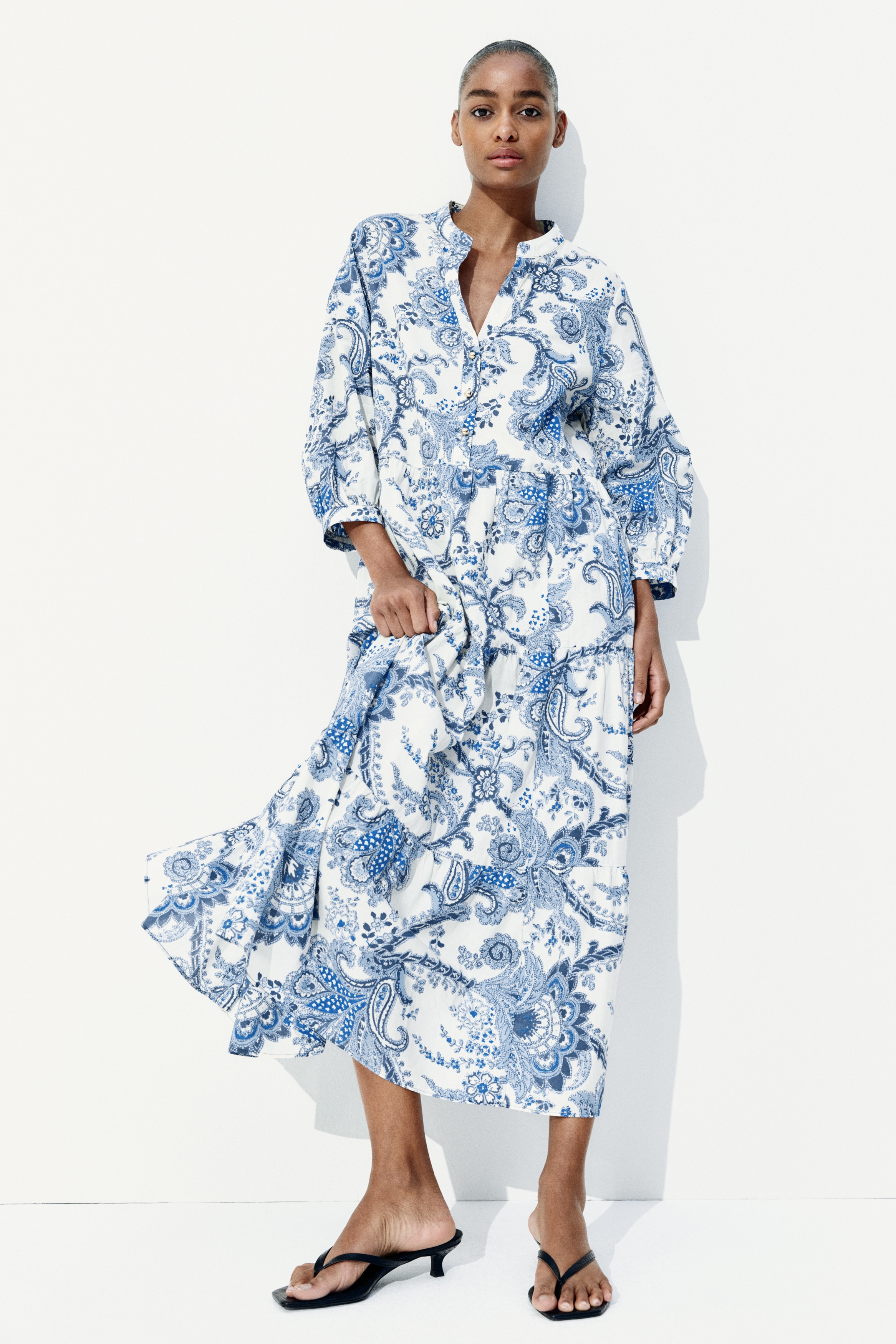 Tiered midi dress