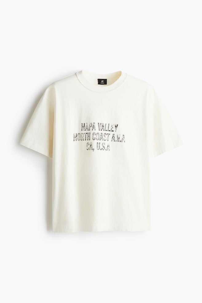 Loose Fit Printed T-shirt - Cream/Napa Valley/Purple/Los Angeles/White/California Dreams/Black/Running Club/Light grey marl/SoHo NYC - 1