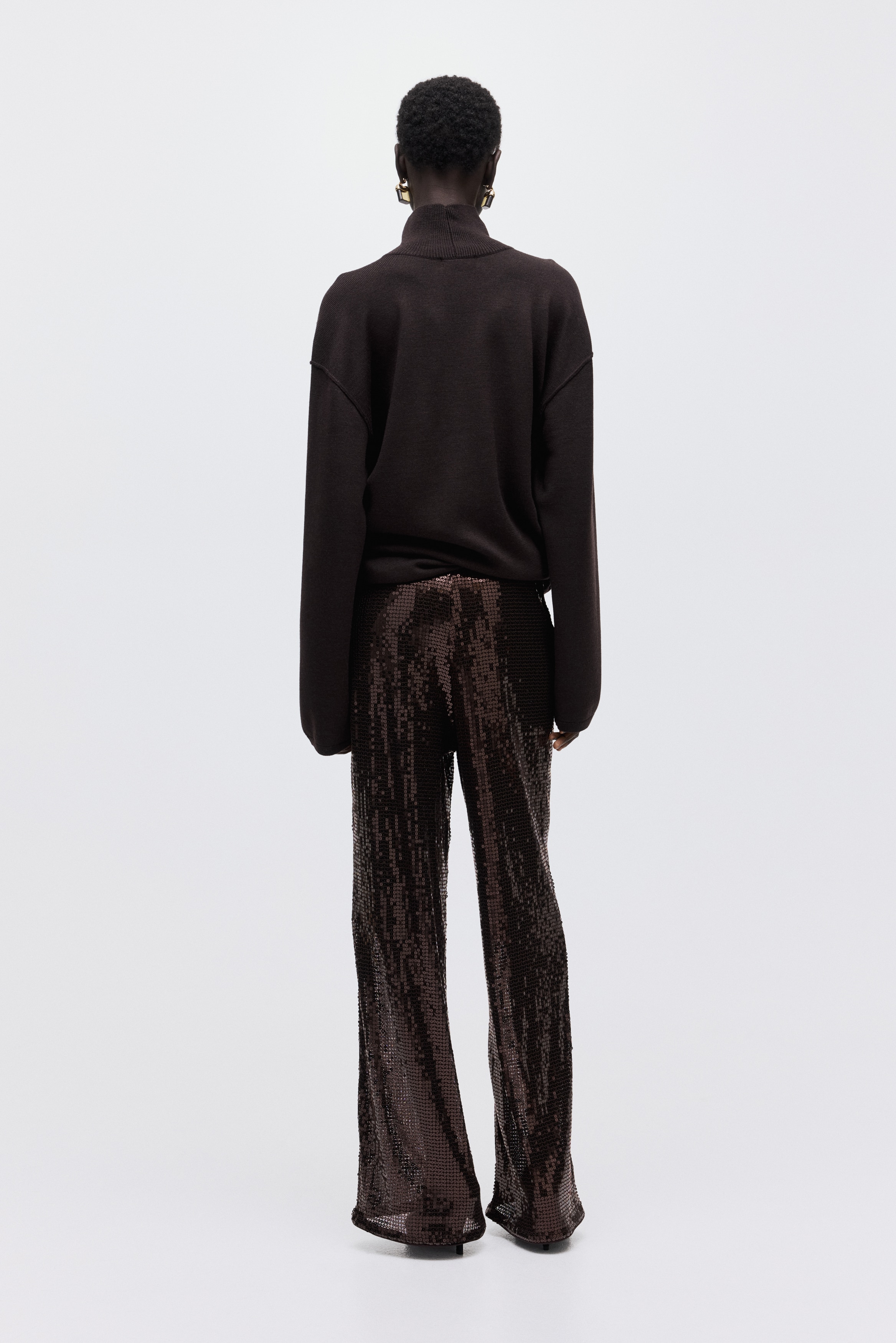 Sequined trousers