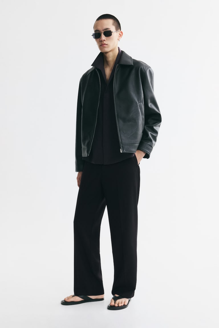 Široke elegantne pantalone Relaxed Fit