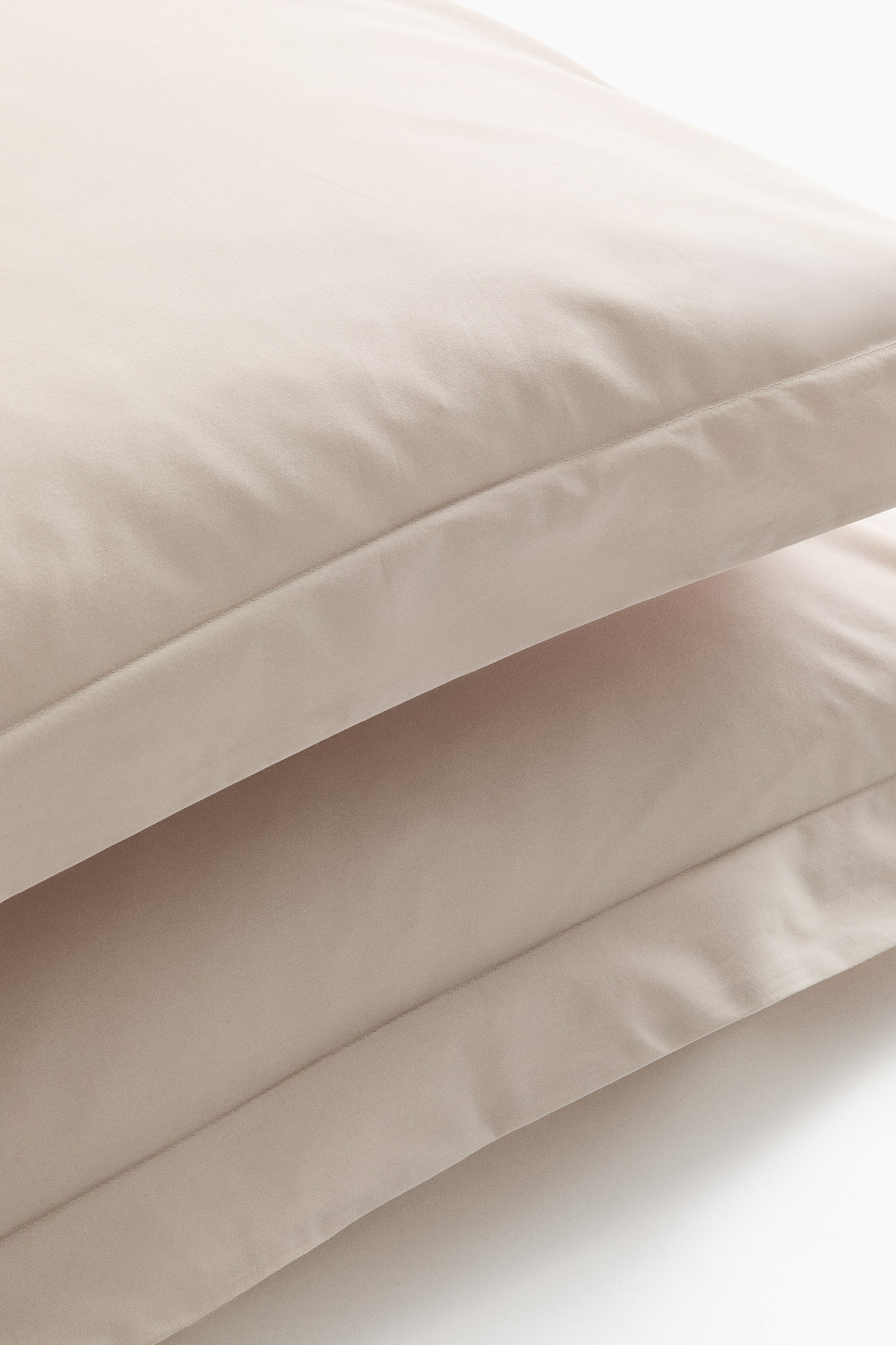 Lot de 2 taies d'oreiller en percale de coton