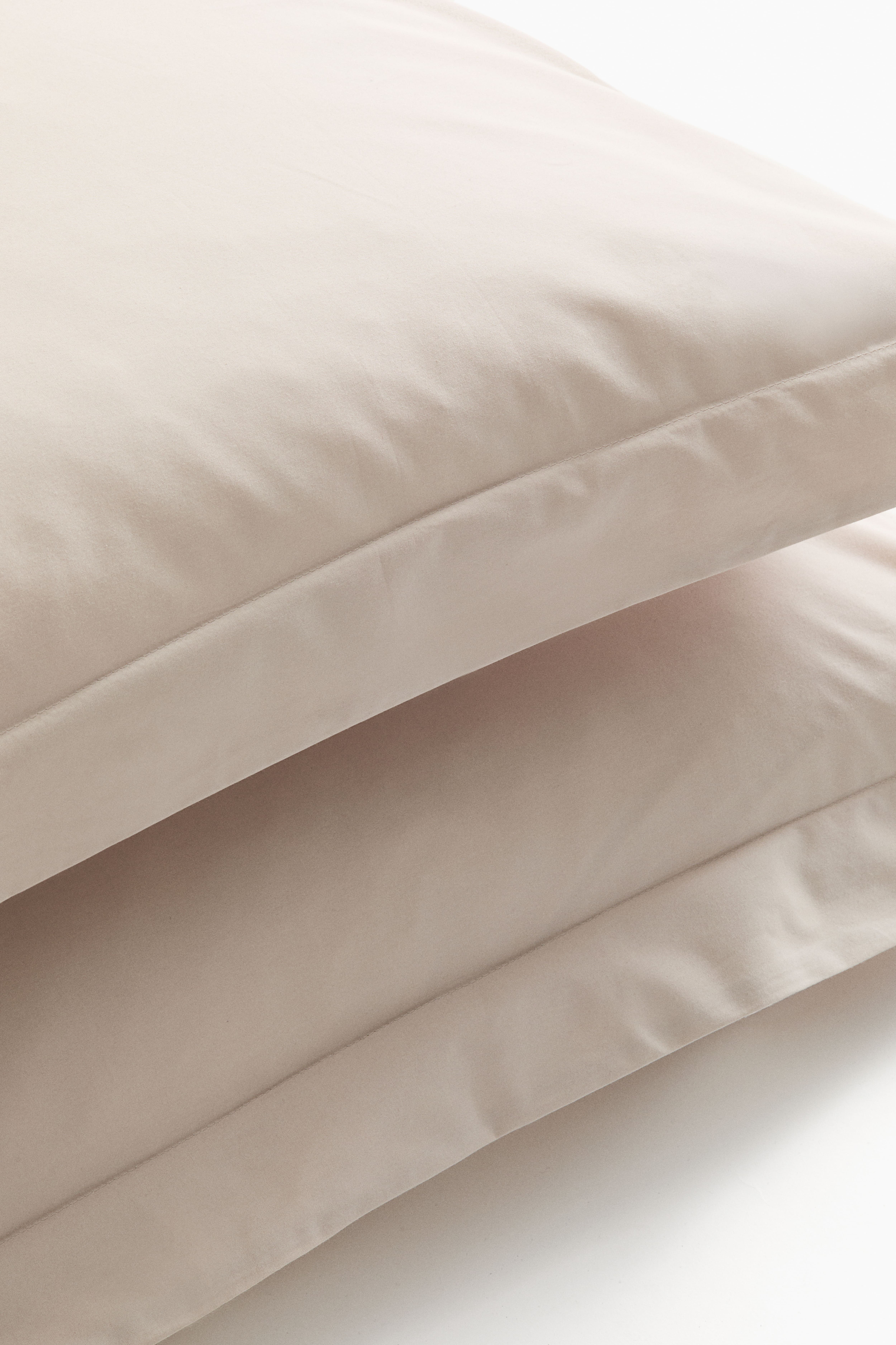 Lot de 2 taies d'oreiller en percale de coton