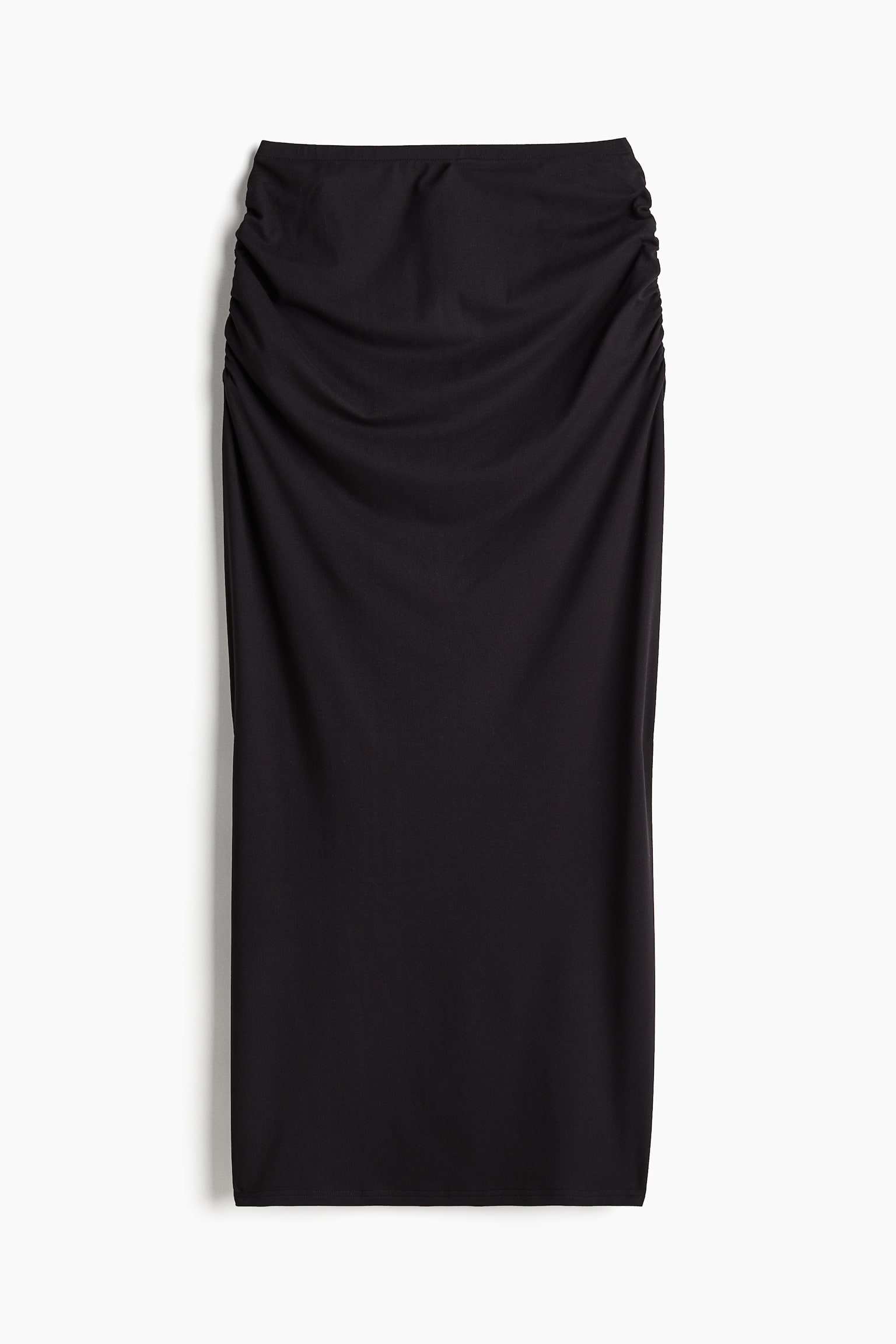 Gathered maxi skirt - Black/Dark grey/Greige - 2