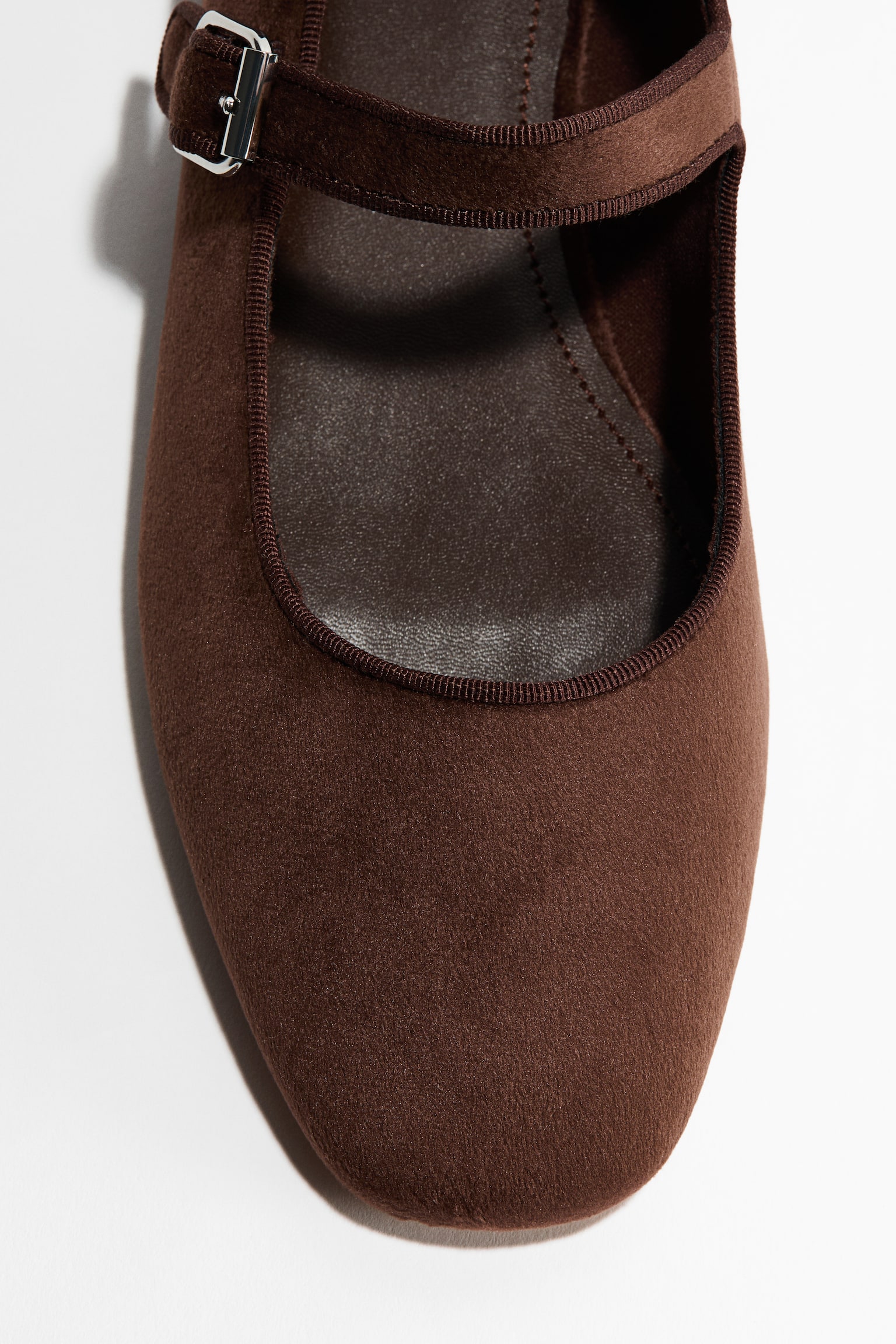 Mary Jane ballet flats - Dark brown/Dark powder pink - 2