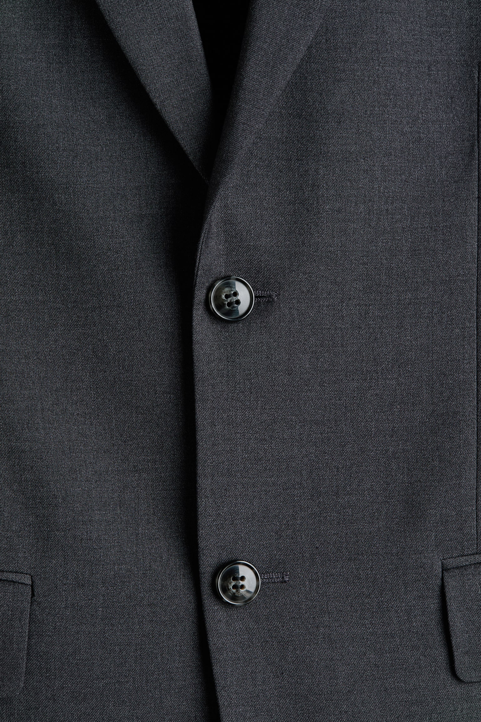 Saco Regular Fit de botonadura sencilla - Gris oscuro/Beige - 4