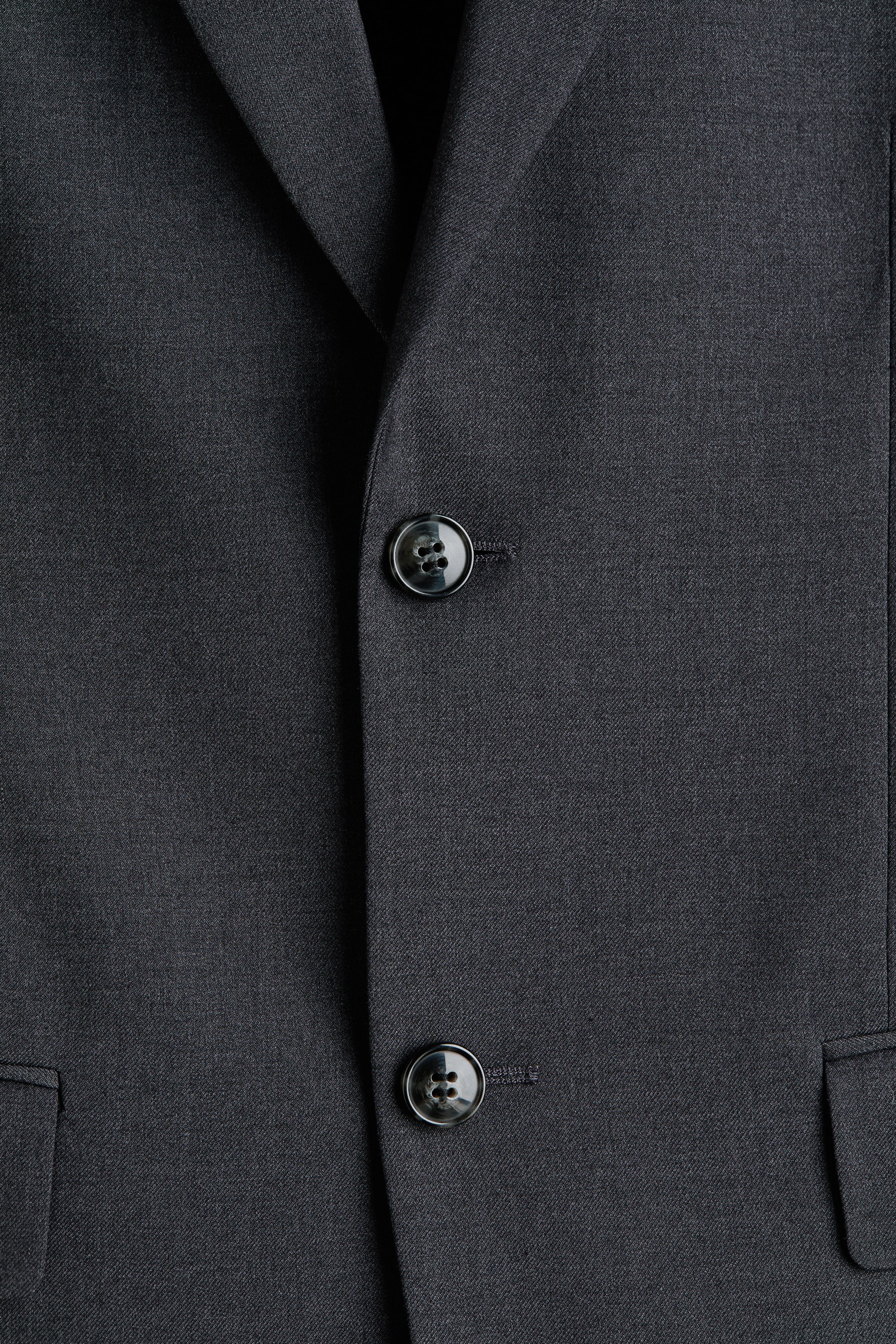 Ampliar la imagen: Saco Regular Fit de botonadura sencilla - Gris oscuro - Men | H&M MX 7