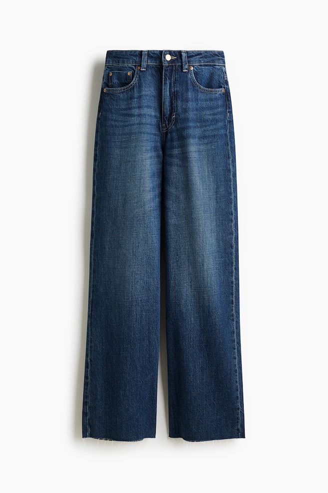 Wide High Jeans - Dark denim blue/Denim blue/Washed black/White/Mole - 1