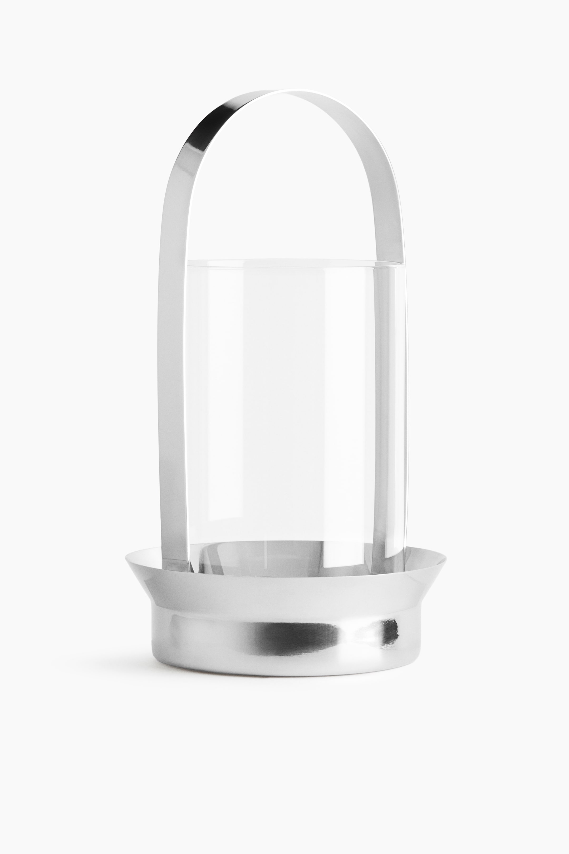 Large Glass Hurricane Candle Holder