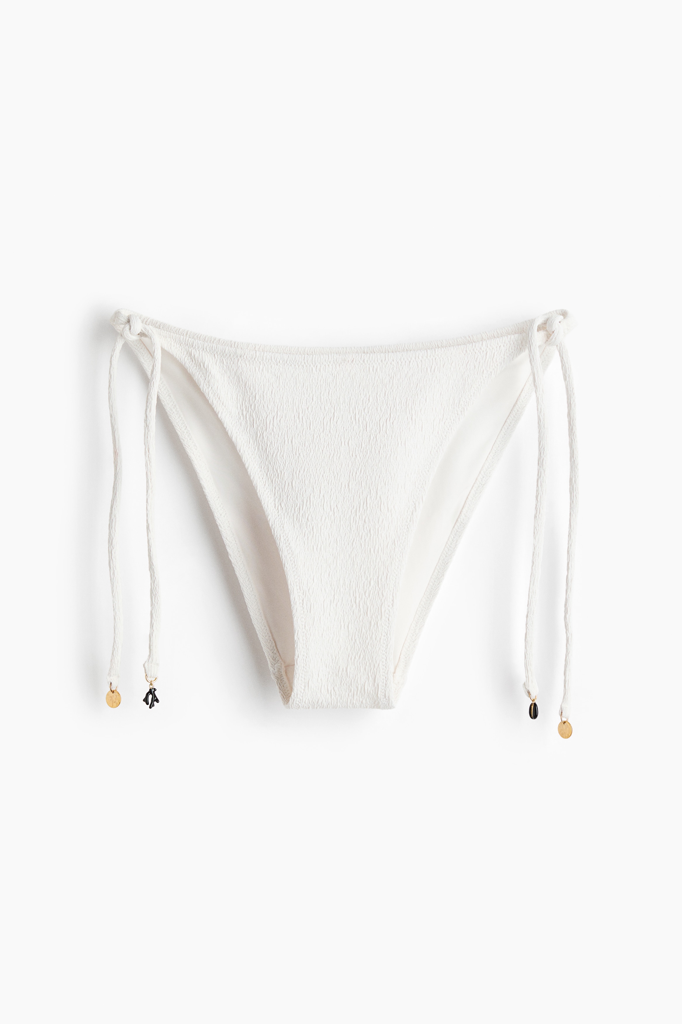 Culotte de bikini Tanga à nouer - Blanc