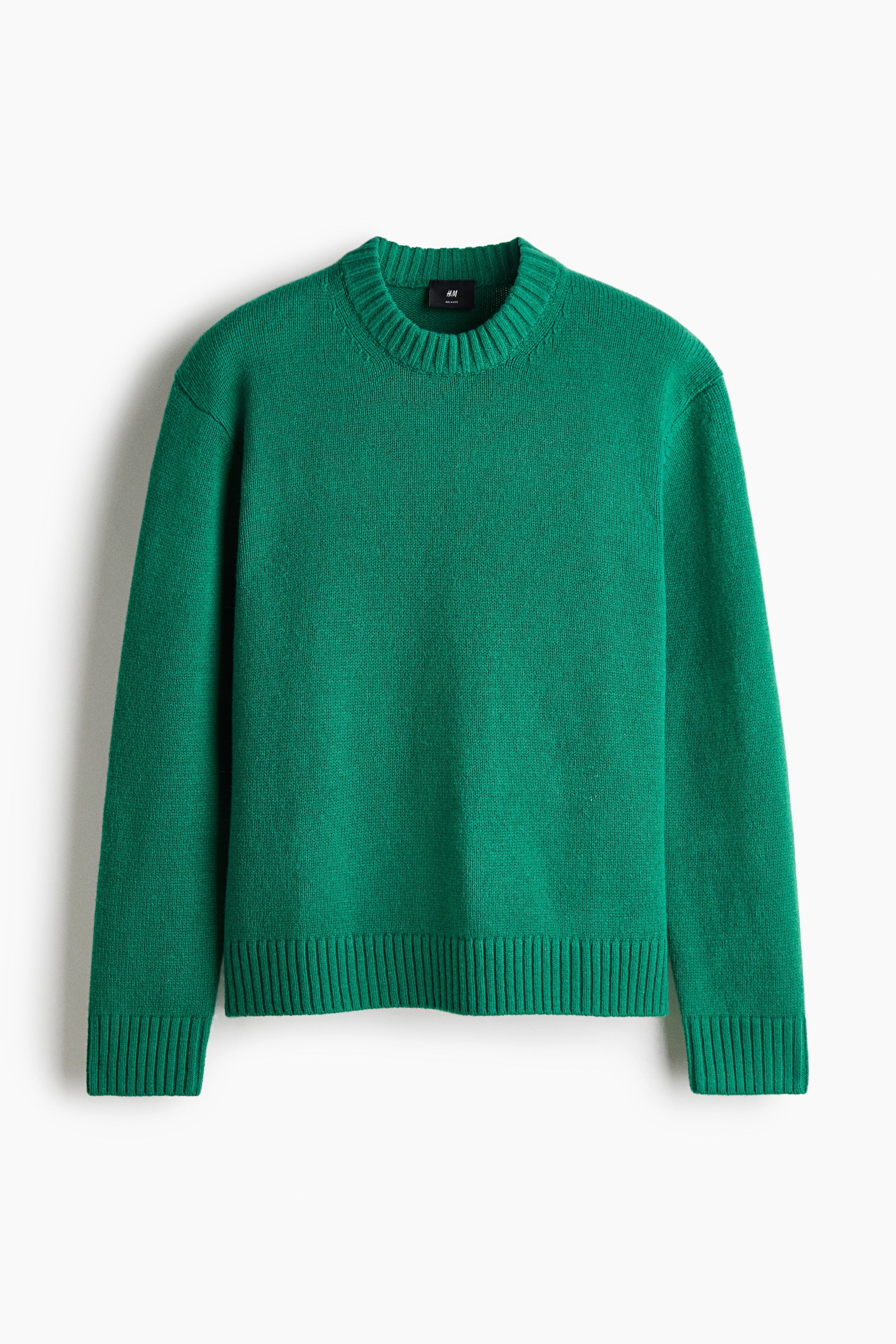 Vlněný svetr Relaxed Fit - Zelená/Tmavě tyrkysová/Hnědošedá/Námořnická modř