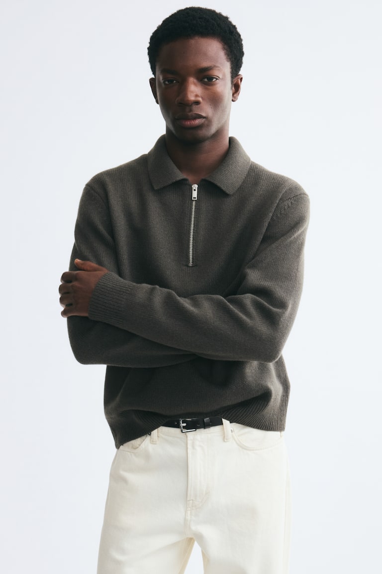 Vuneni polo džemper Regular Fit