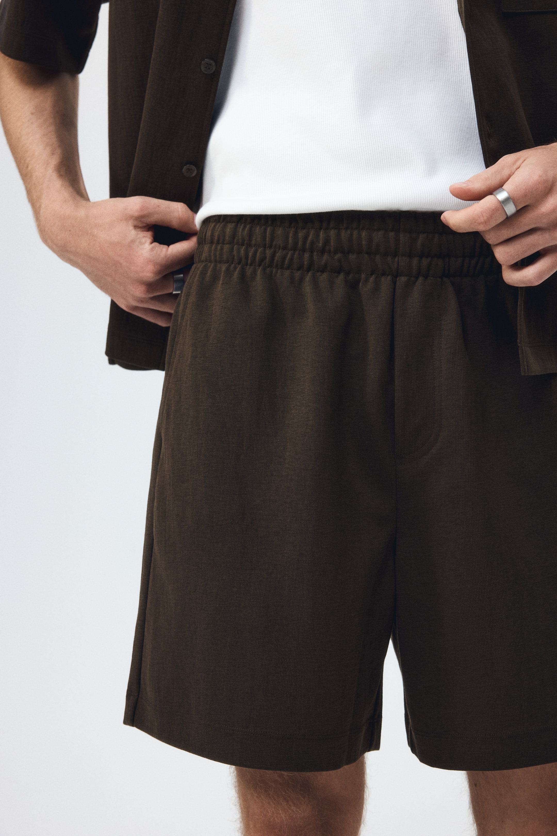 Relaxed-Fit Interlock Shorts