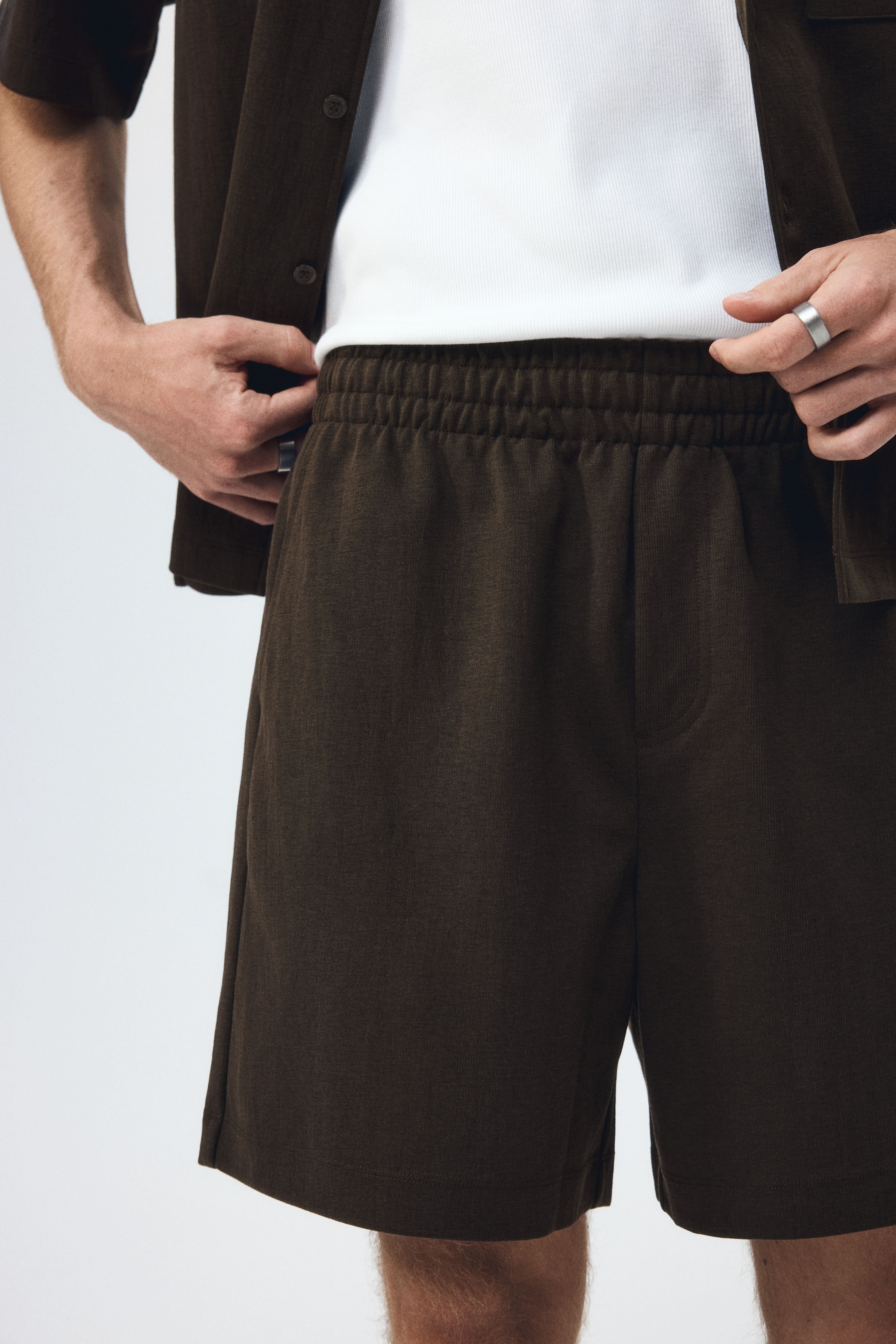 Relaxed-Fit Interlock Shorts
