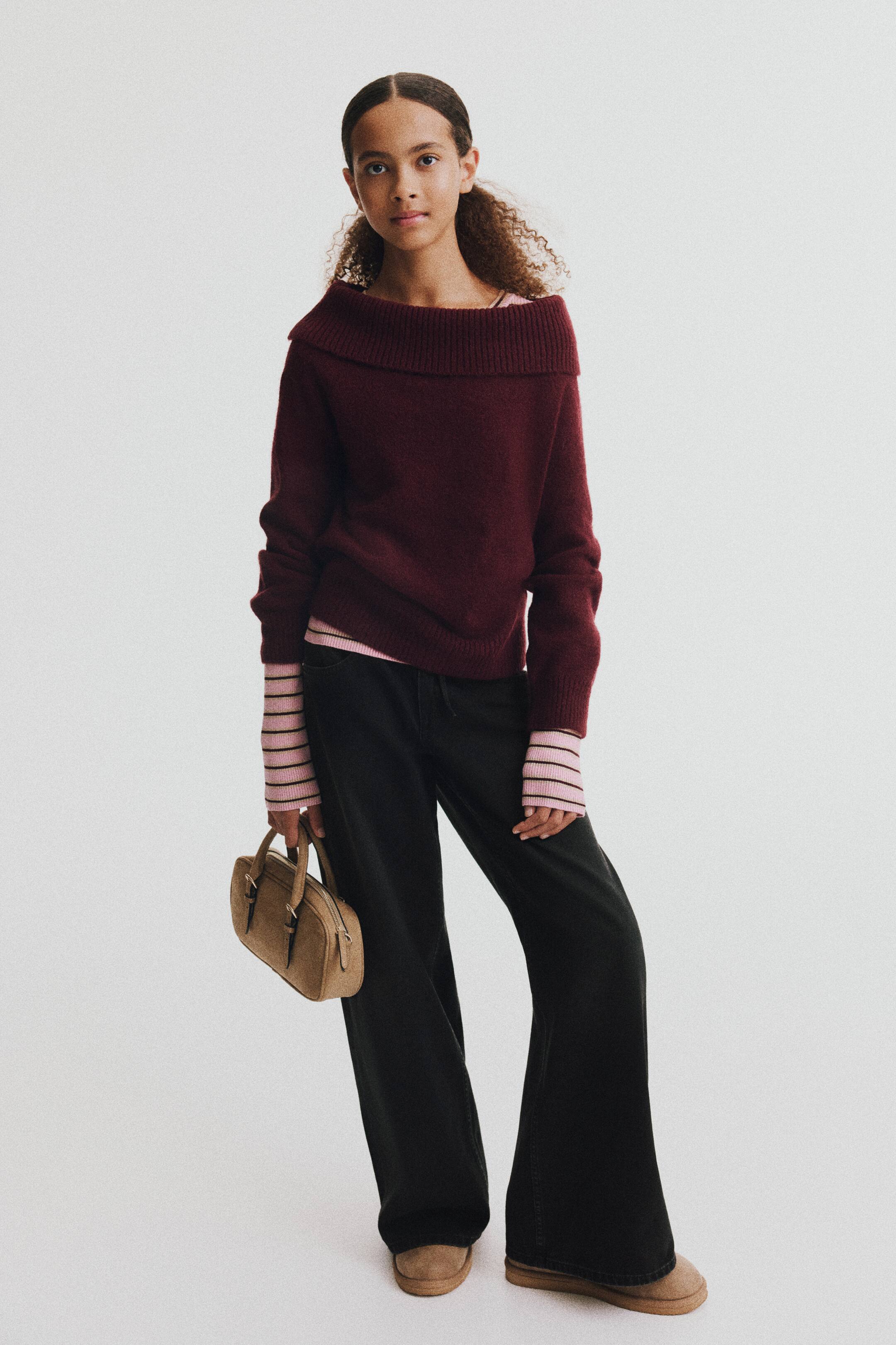 View larger image: Super Wide Leg Low Jeans - Black - Kids | H&M 1
