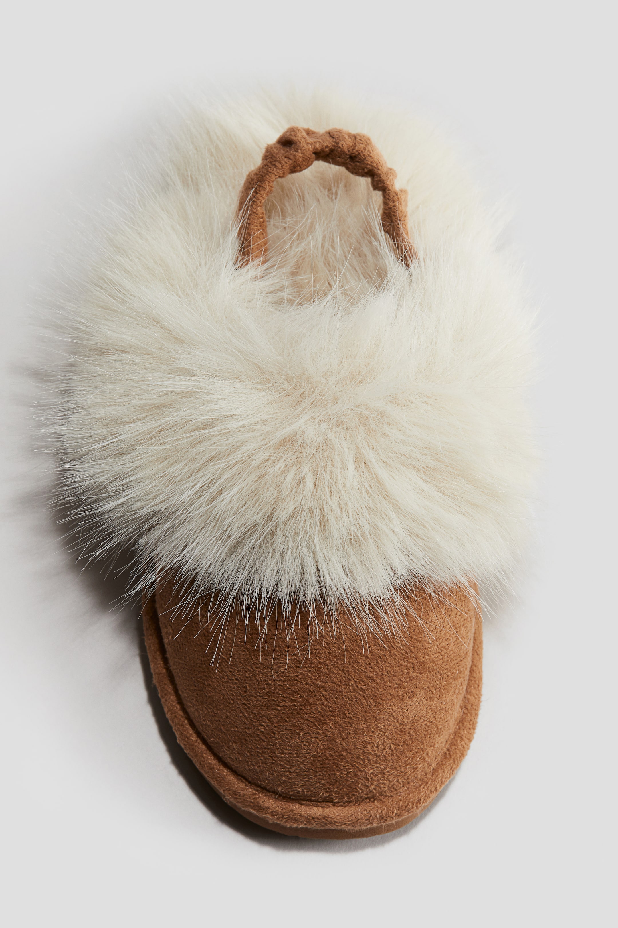 Fluffy-Lined Slippers - Dark beige - Kids | H&M US