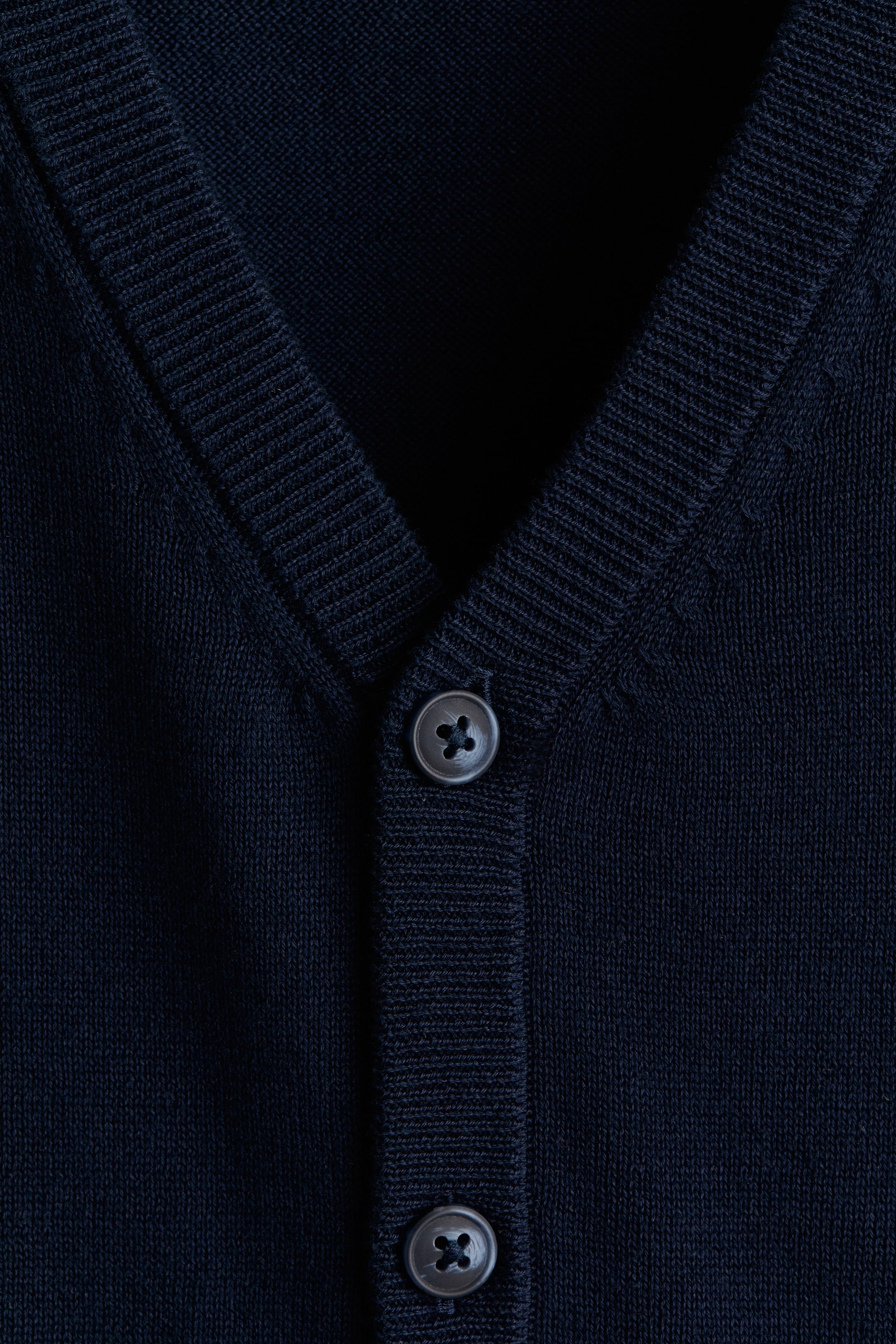 Fine-knit Cotton Cardigan