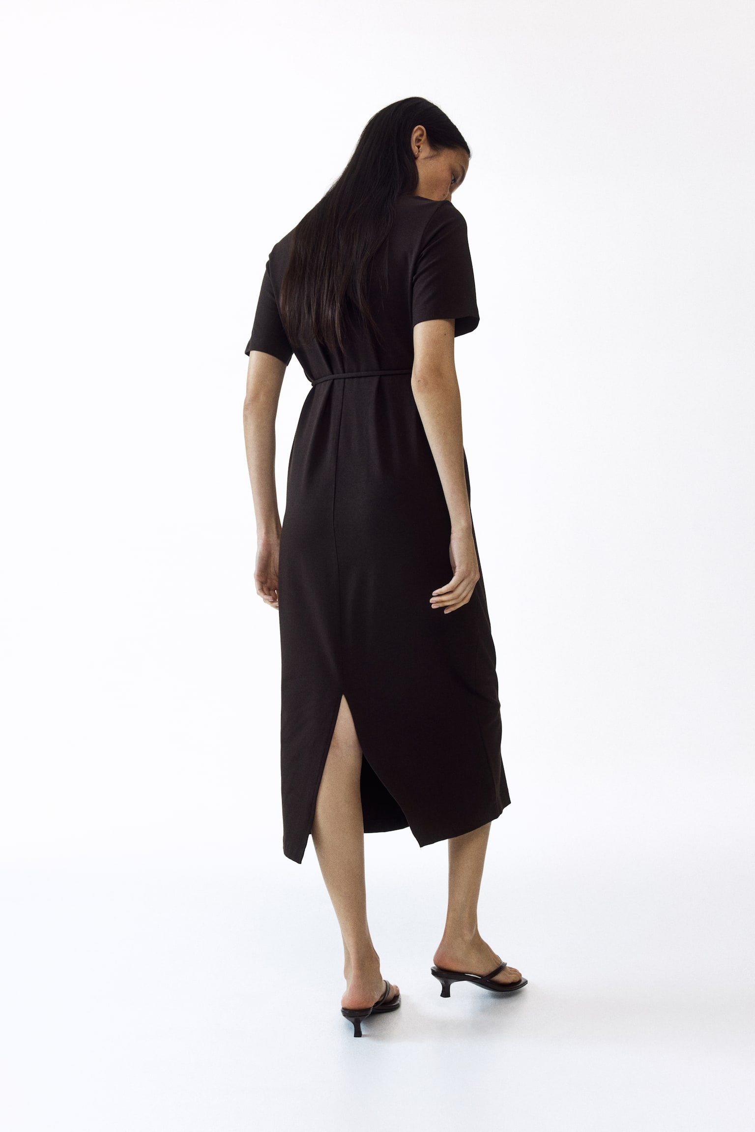 MAMA Tie-detail T-shirt dress - 4