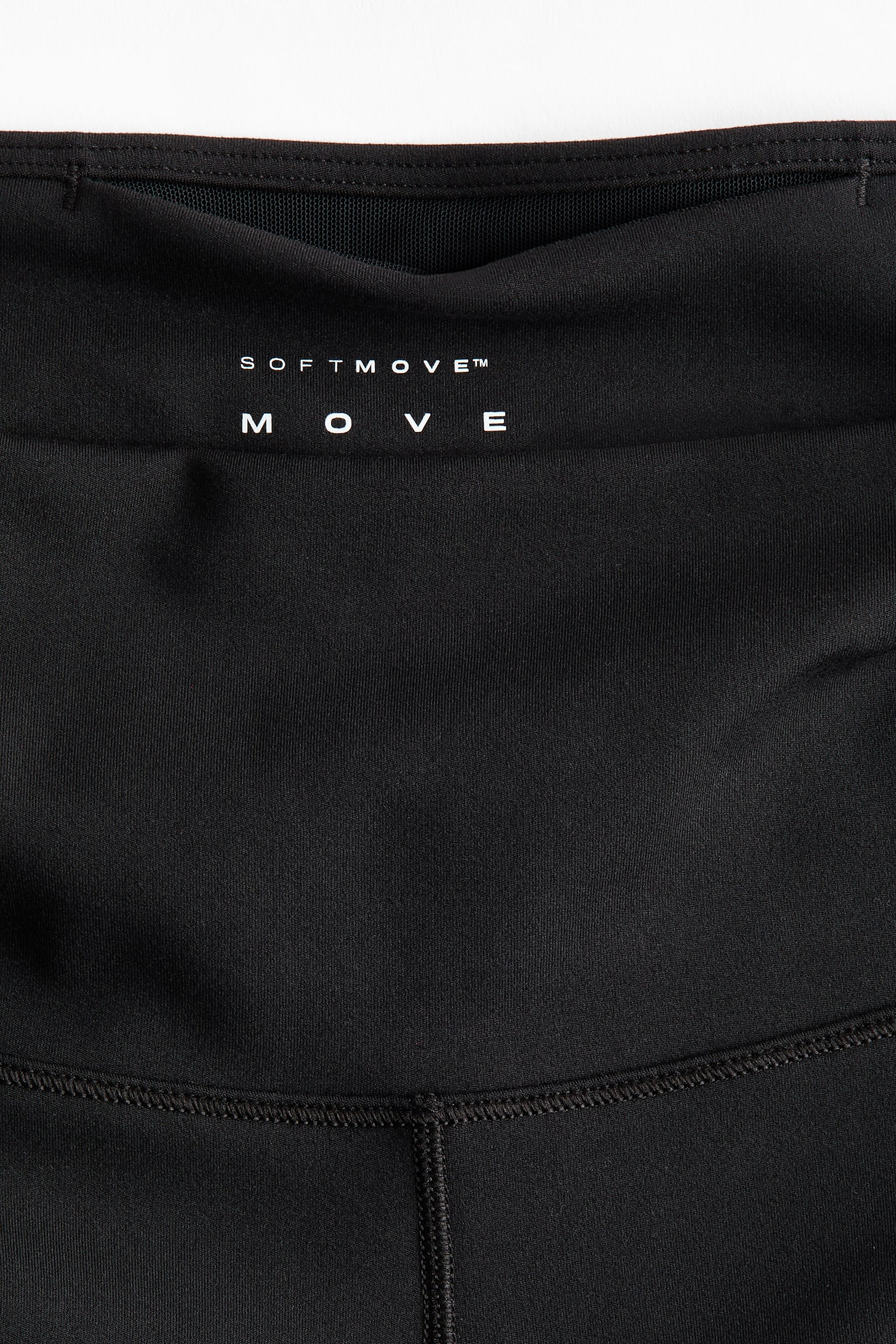 Wide sports leggings with SoftMove™ - Siyah/Koyu kil grisi/Sıcak kahverengi - 4