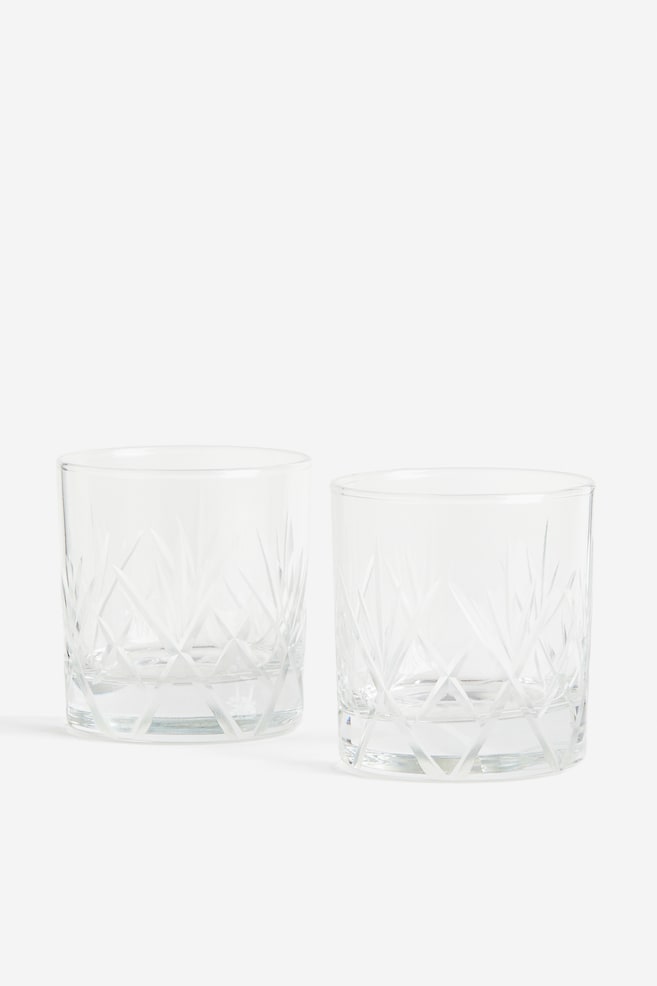 Bicchieri 2 pezzi - Vetro trasparente - 1