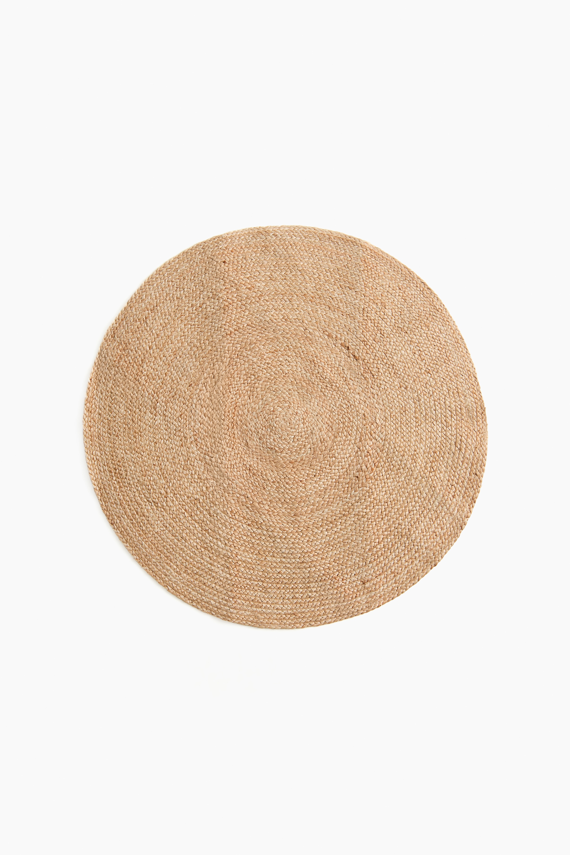 H&M Home  - Small jute rug - Beige - size: D110
