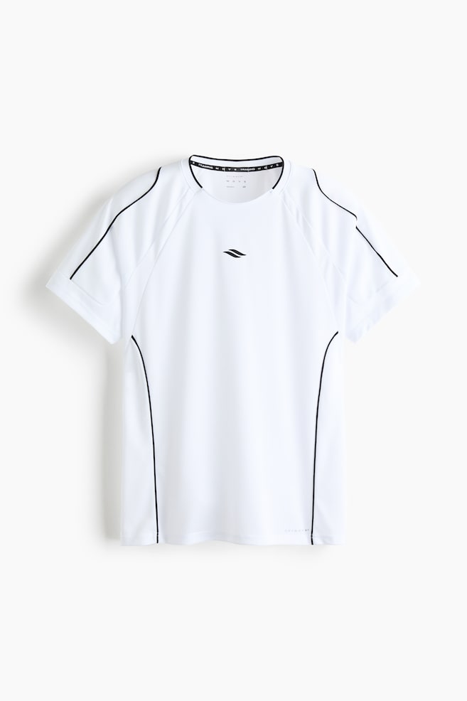 Regular Fit Fotballtrøye med DryMove™ - Hvit/Sort/Sort/Furugrønn/Mønstret - 1