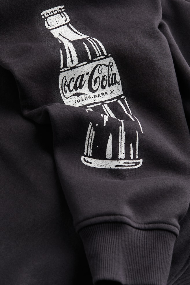 Oversized printed sweatshirt - Black/Coca-Cola/White/Stranger Things/Light grey/Naruto/Dark grey/Nirvana - 4