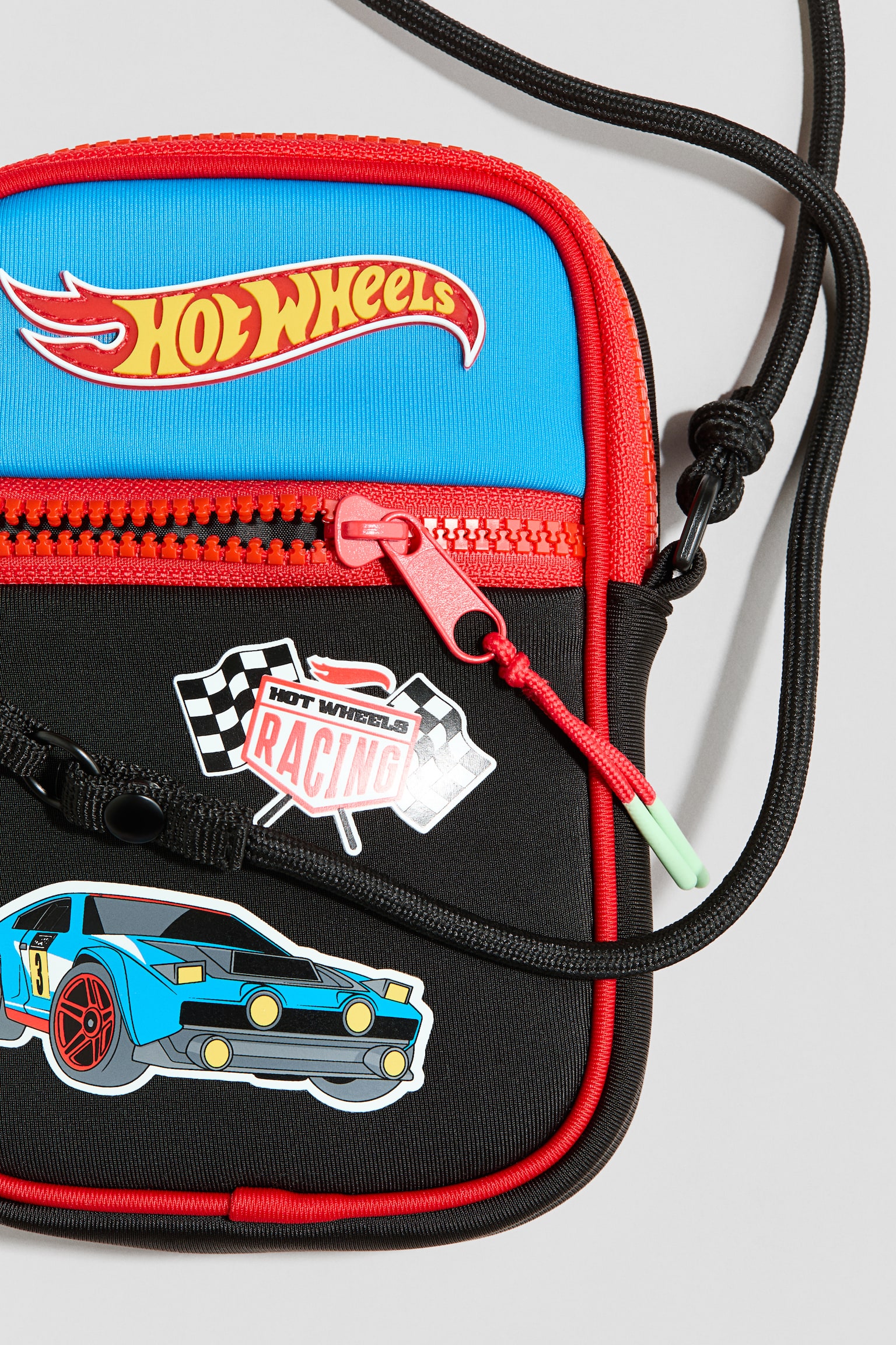Motif-detail crossbody bag - Black/Hot Wheels - 2