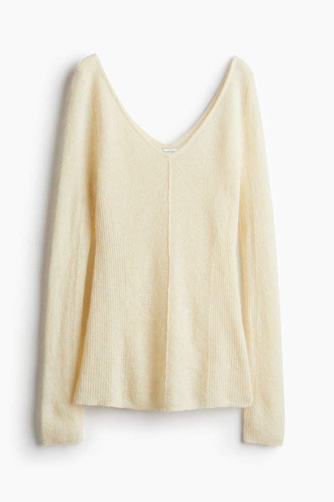 Pullover aus Mohairmix - Cremefarben - 1