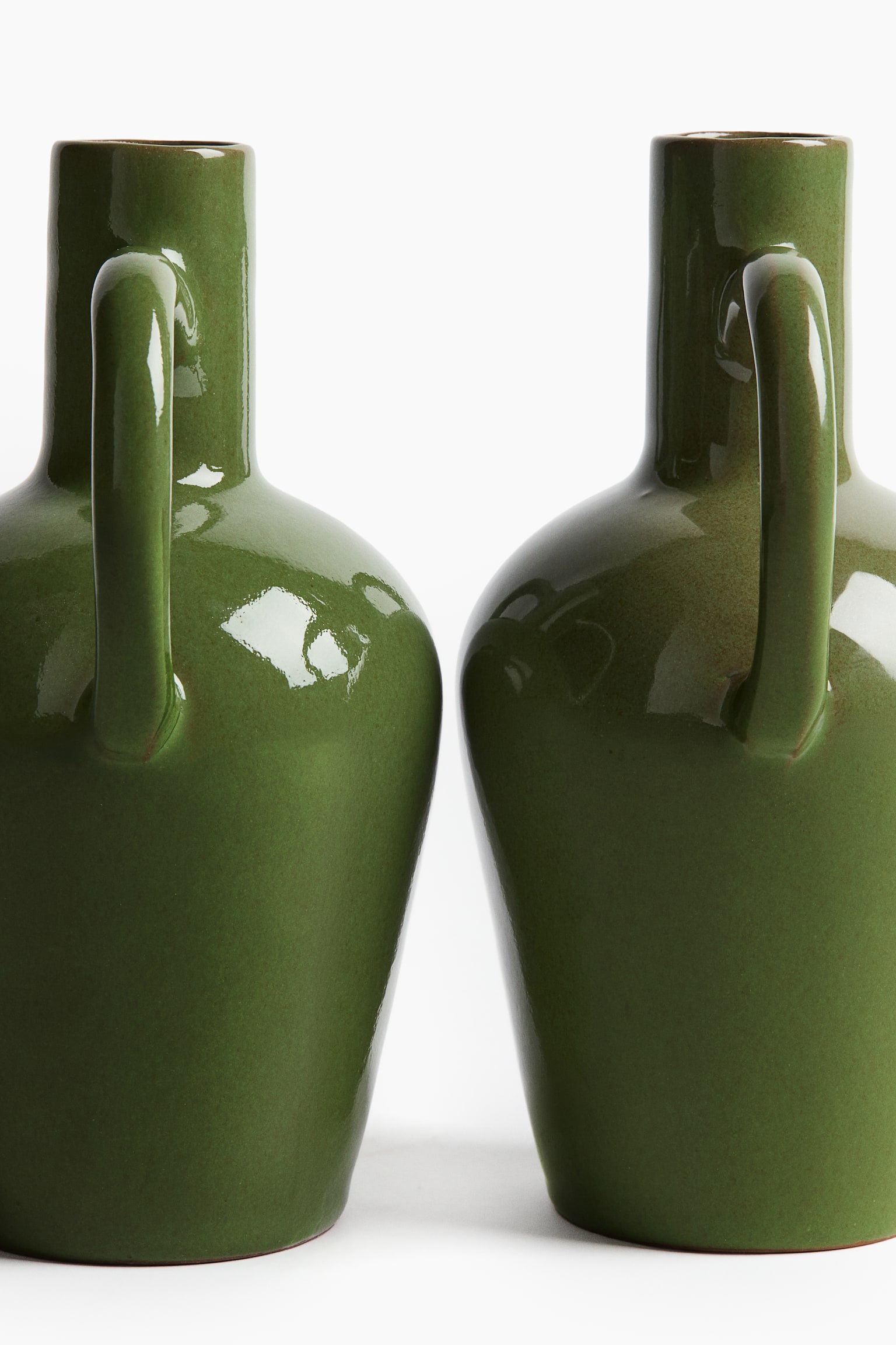 Terracotta vase - Moss green - 4